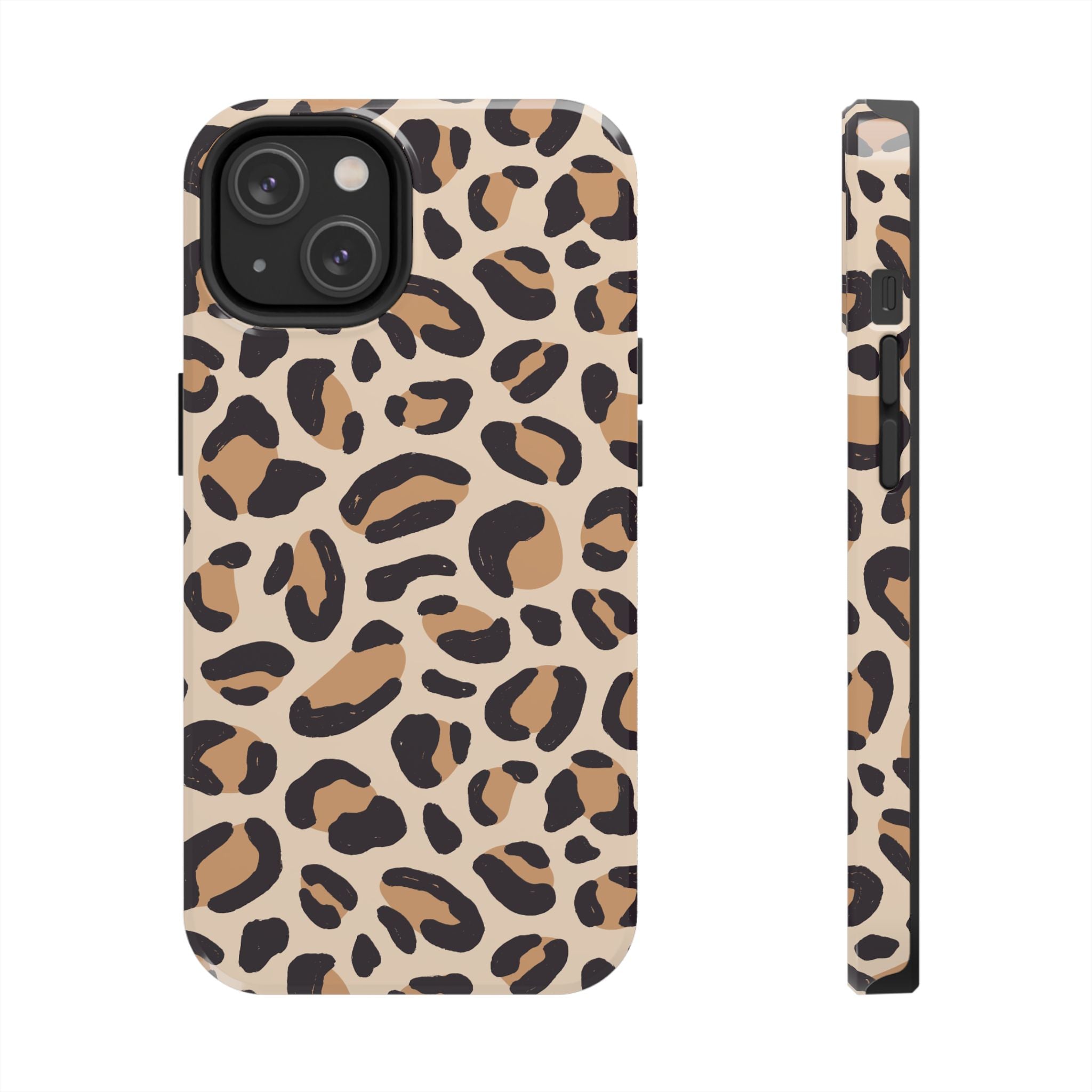 Leopard Print Tough Phone Case – Durable Glam Protective Cover