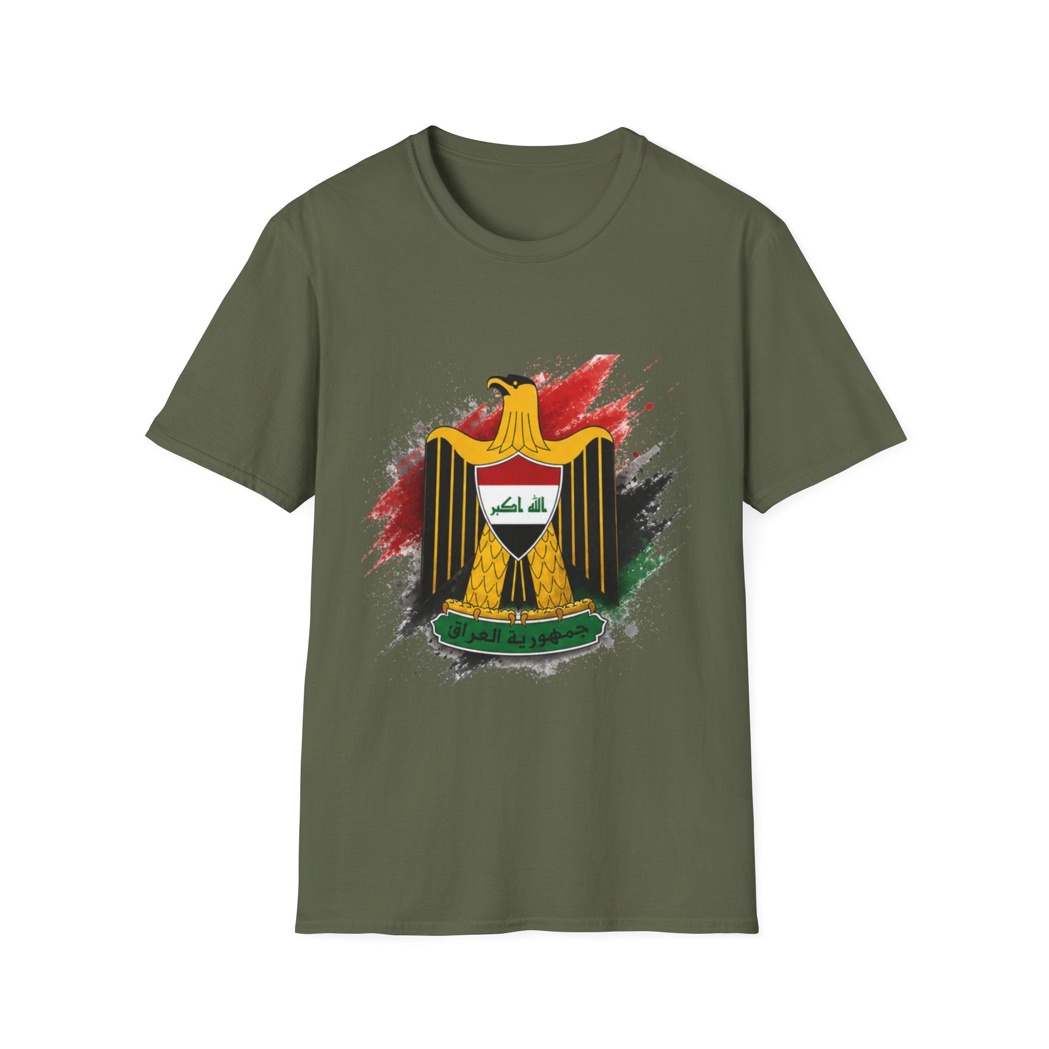 Iraq Coat of Arms T-Shirt — Iraqi Emblem Flag Graphic Tee