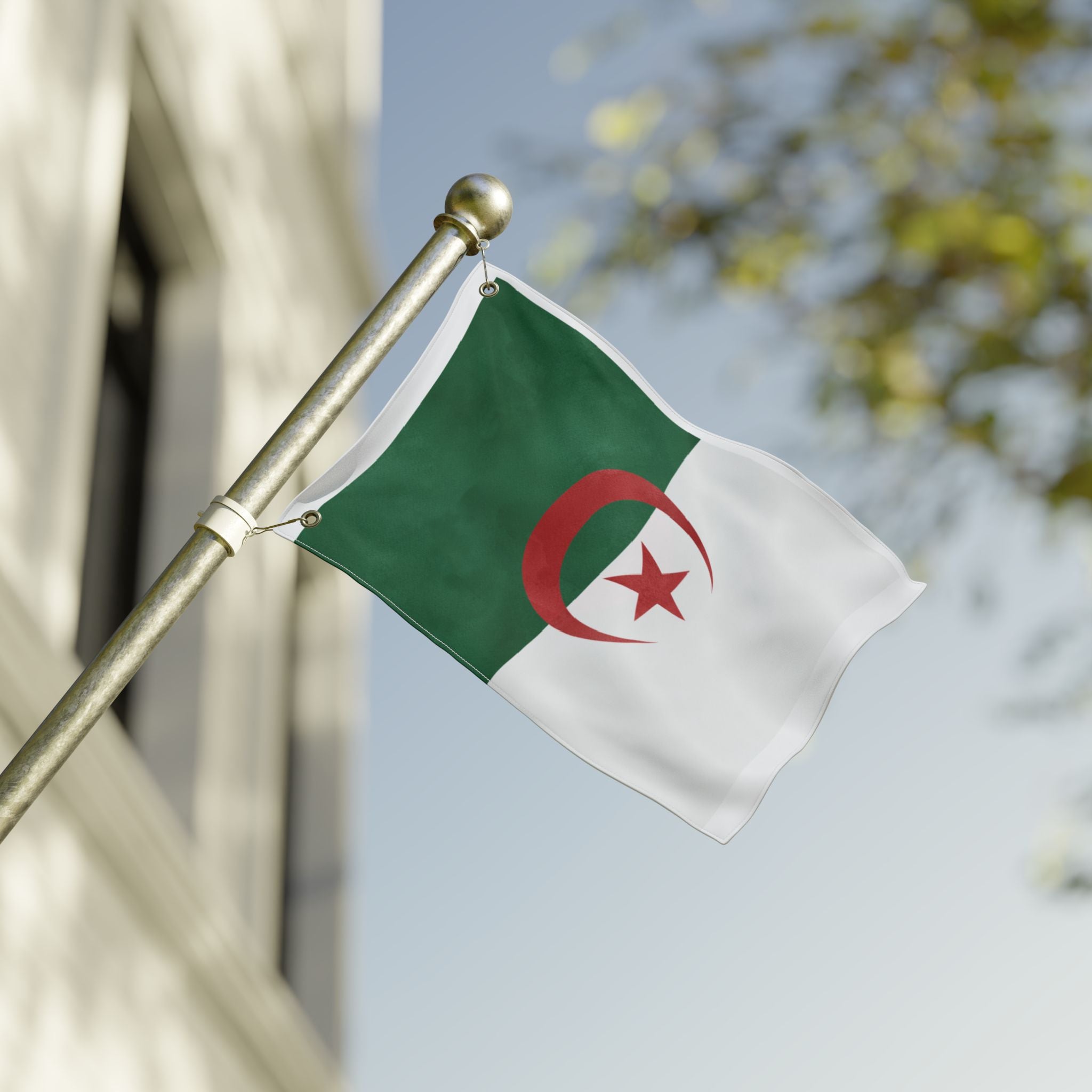 Algeria Double-Sided Flag — Outdoor Garden & Parade Flag