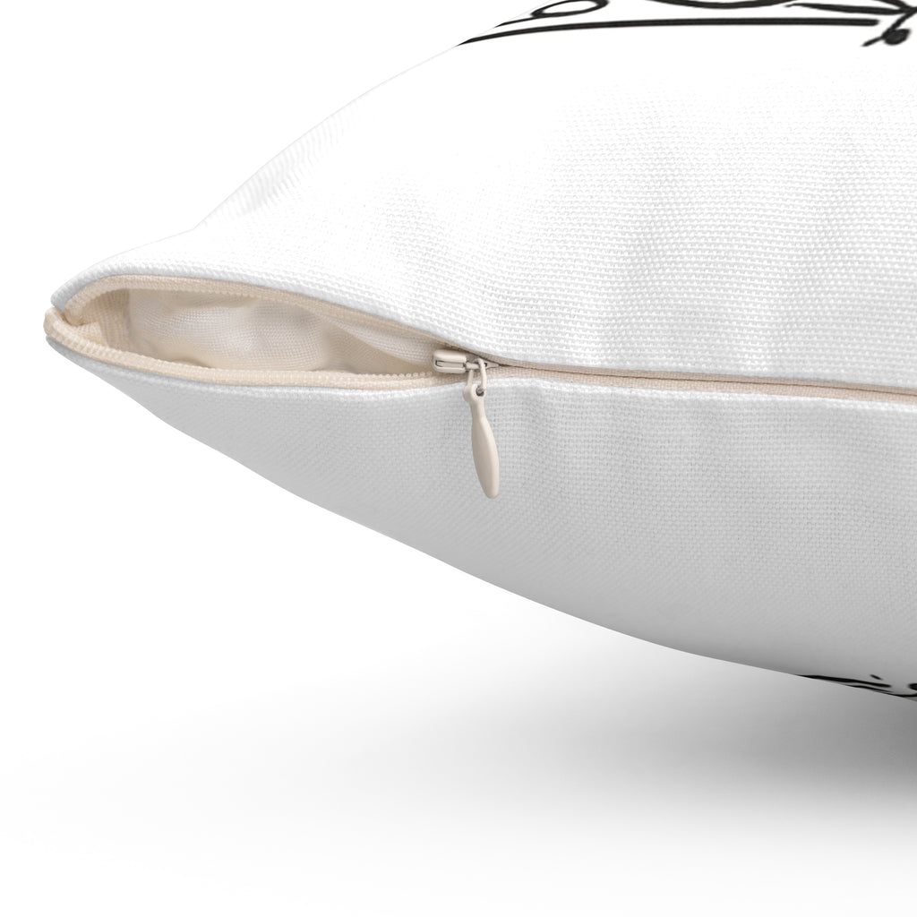 Bride Arabic Script Pillow — Gold Crown Wedding Decor