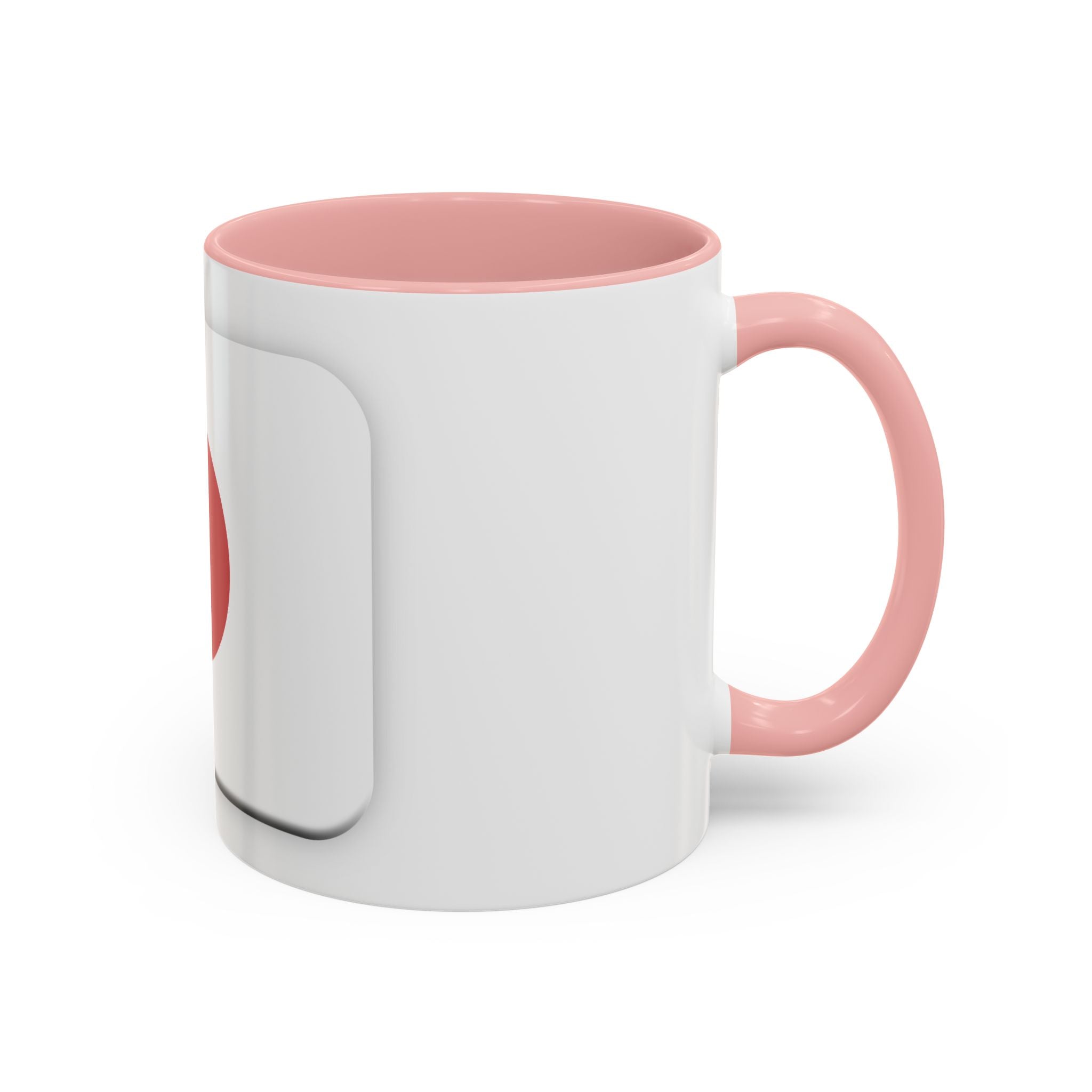Japanese Minimal Red Dot Accent Coffee Mug — Modern Japanese Flag Inspired Ceramic Mug (11/15oz)