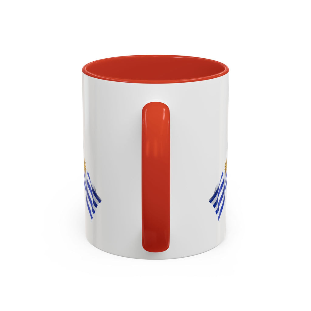 Uruguay Flag Accent Coffee Mug — Blue Sun National Pride 11/15oz