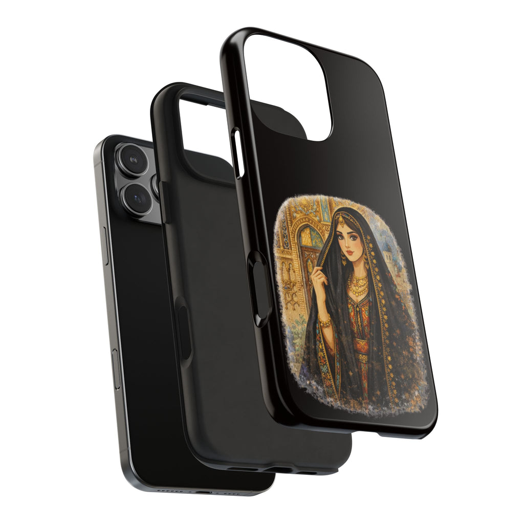 Elegant Persian Princess Tough Phone Case – Vintage Middle Eastern Art iPhone Cover