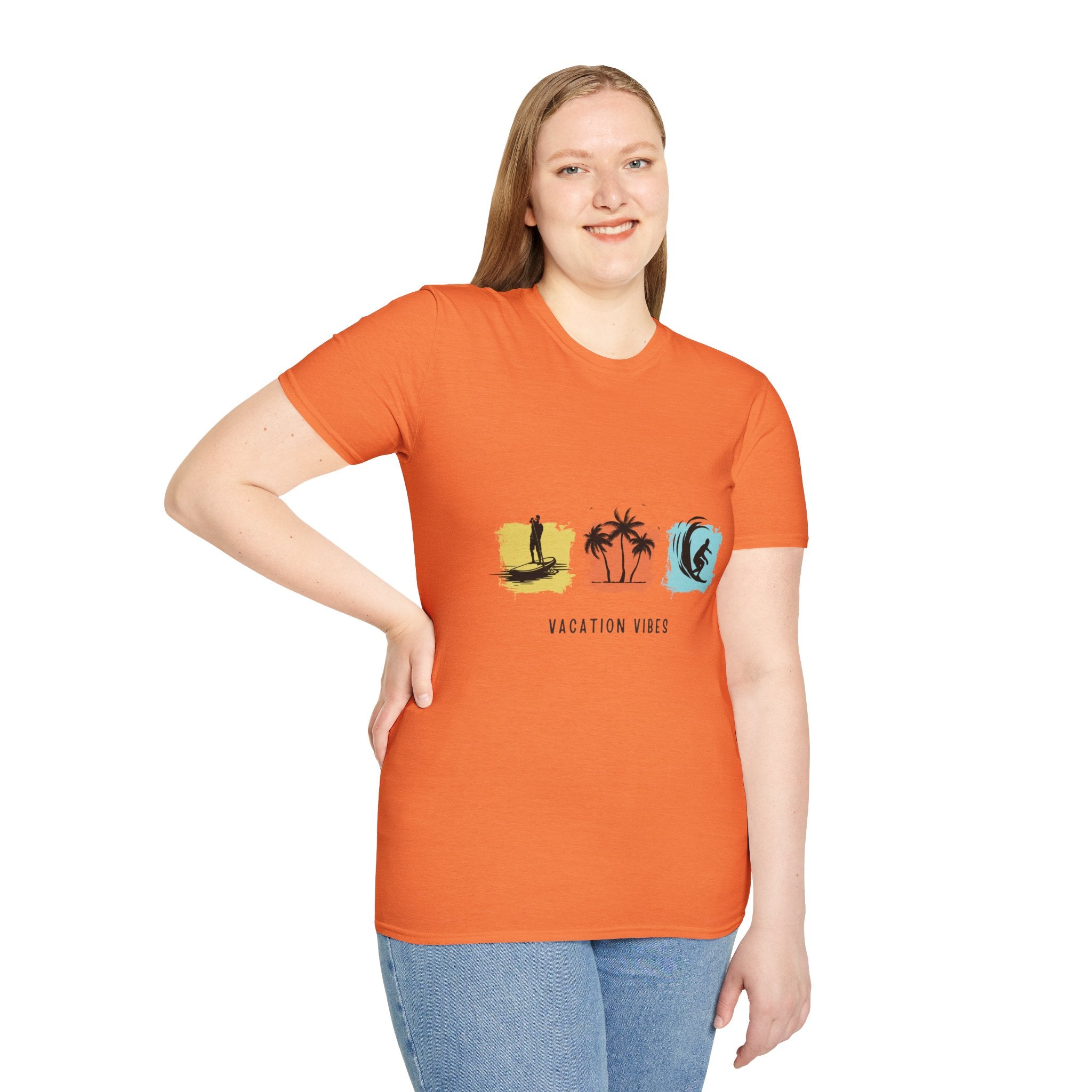 Vacation Vibes T-Shirt — Beach Surf Palm Tree Graphic Tee