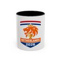 Netherlands 2026 Lion Crest Coffee Mug — Dutch Soccer Fan Gift