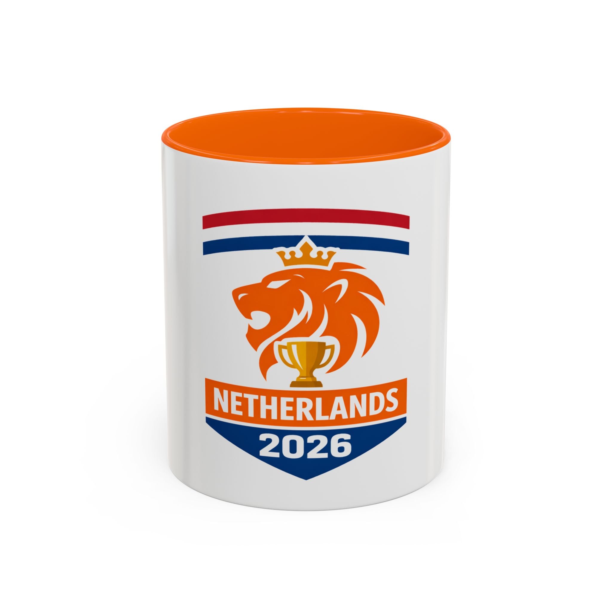 Netherlands 2026 Lion Crest Coffee Mug — Dutch Soccer Fan Gift