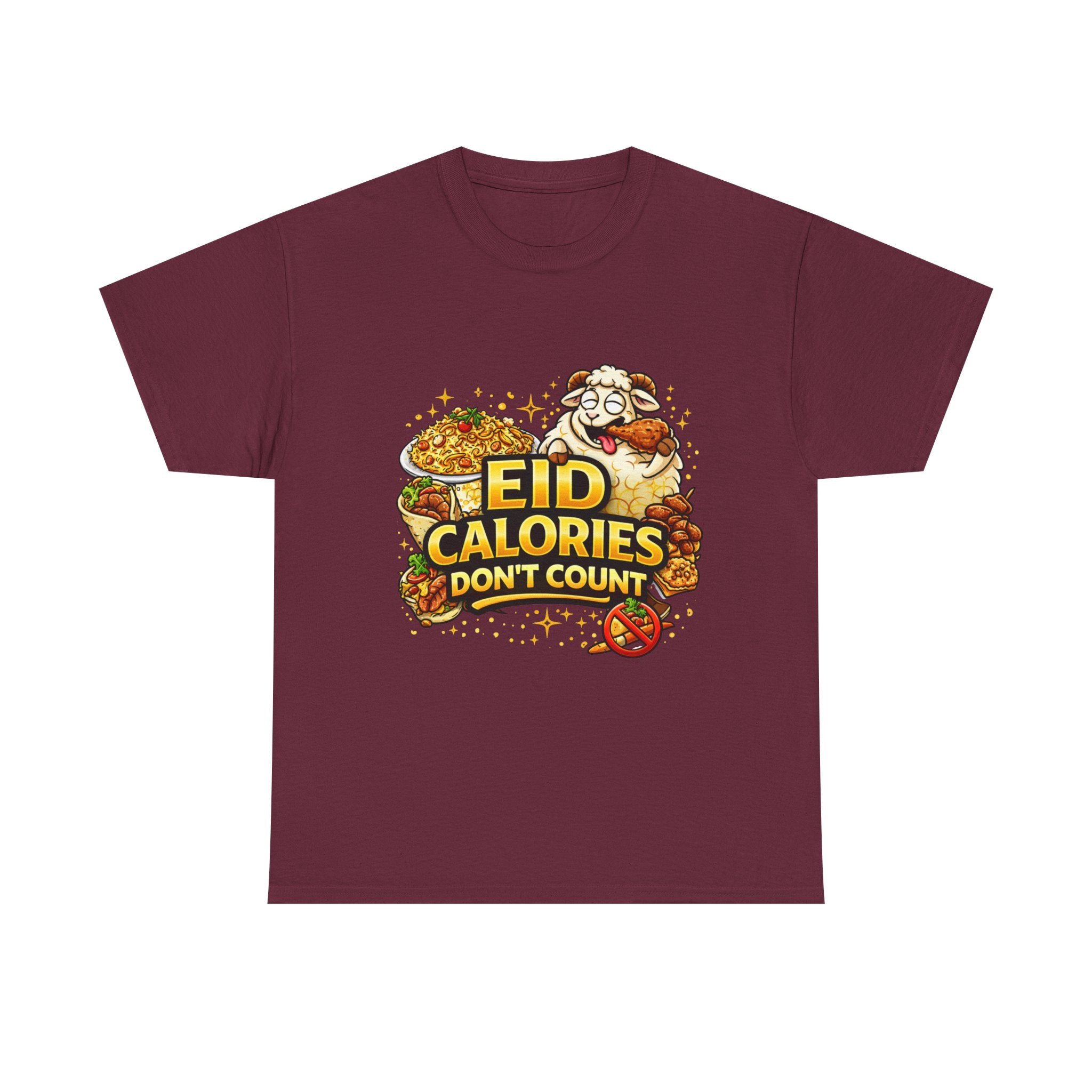 Eid Calories Don't Count Tee — Funny Eid Shirt for Ramadan Celebrations