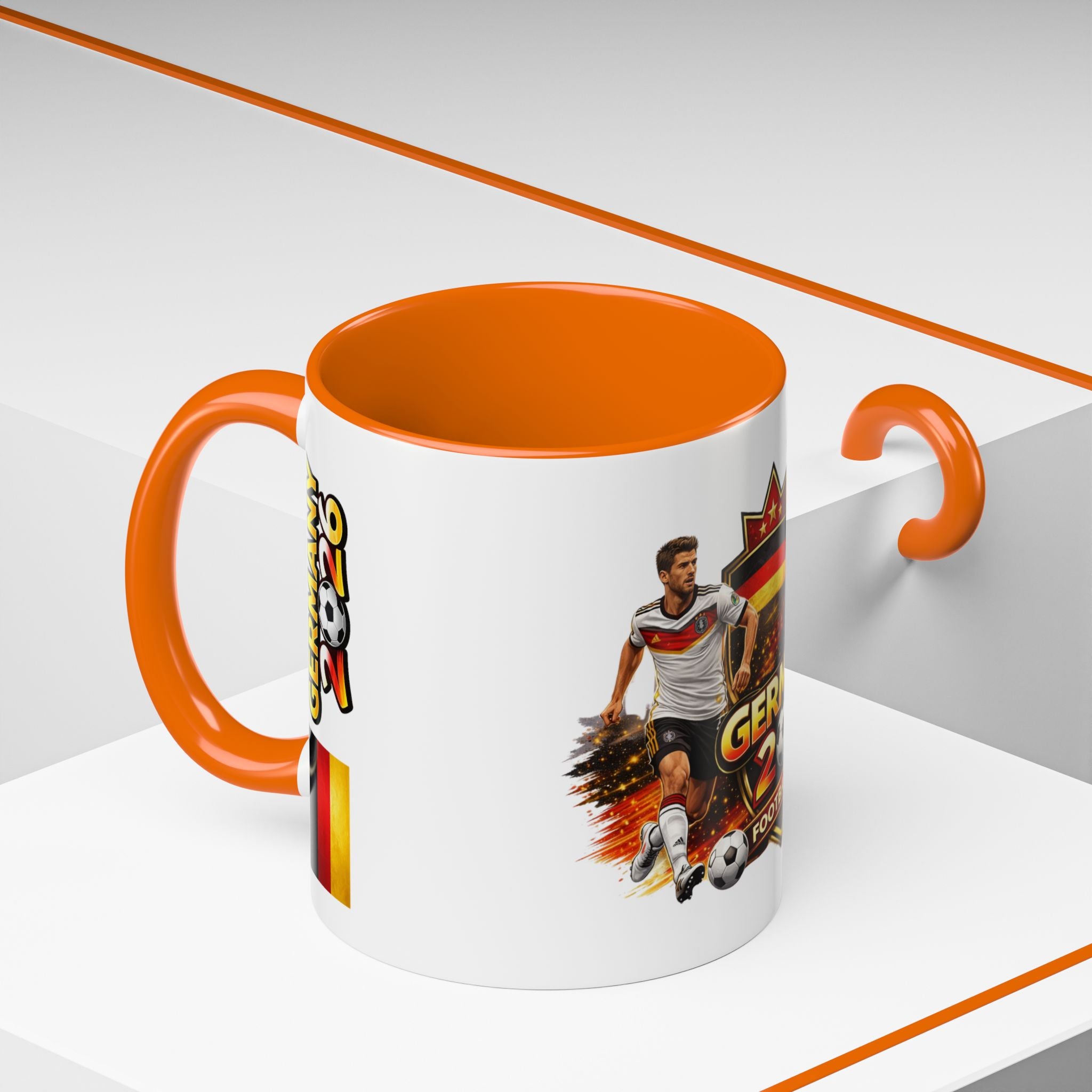 Germany 2026 Football Cup Coffee Mug – Soccer Fan Germany 2026 Accent Mug