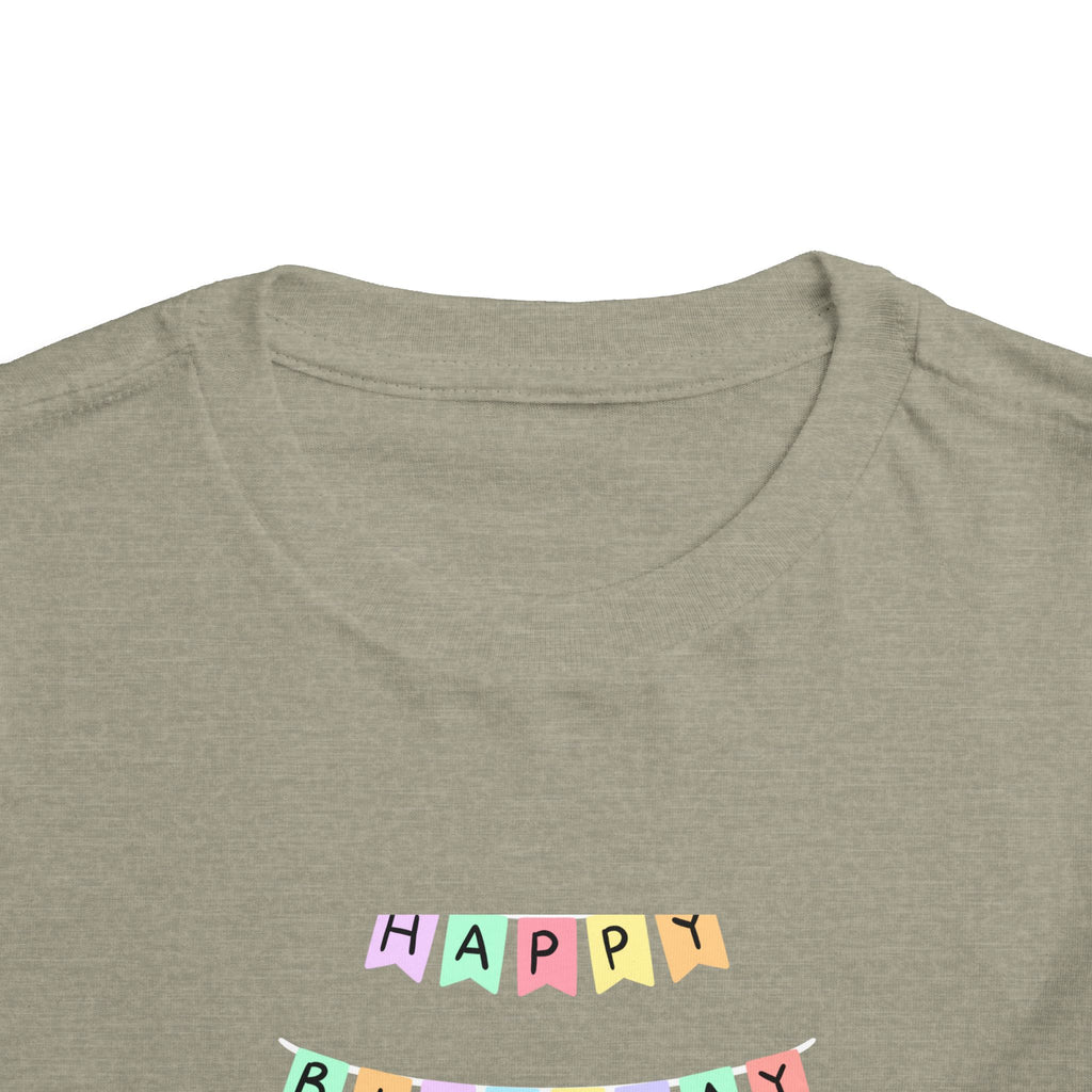 Toddler Birthday Castle Tee — "Happy Birthday" Princess Shirt
