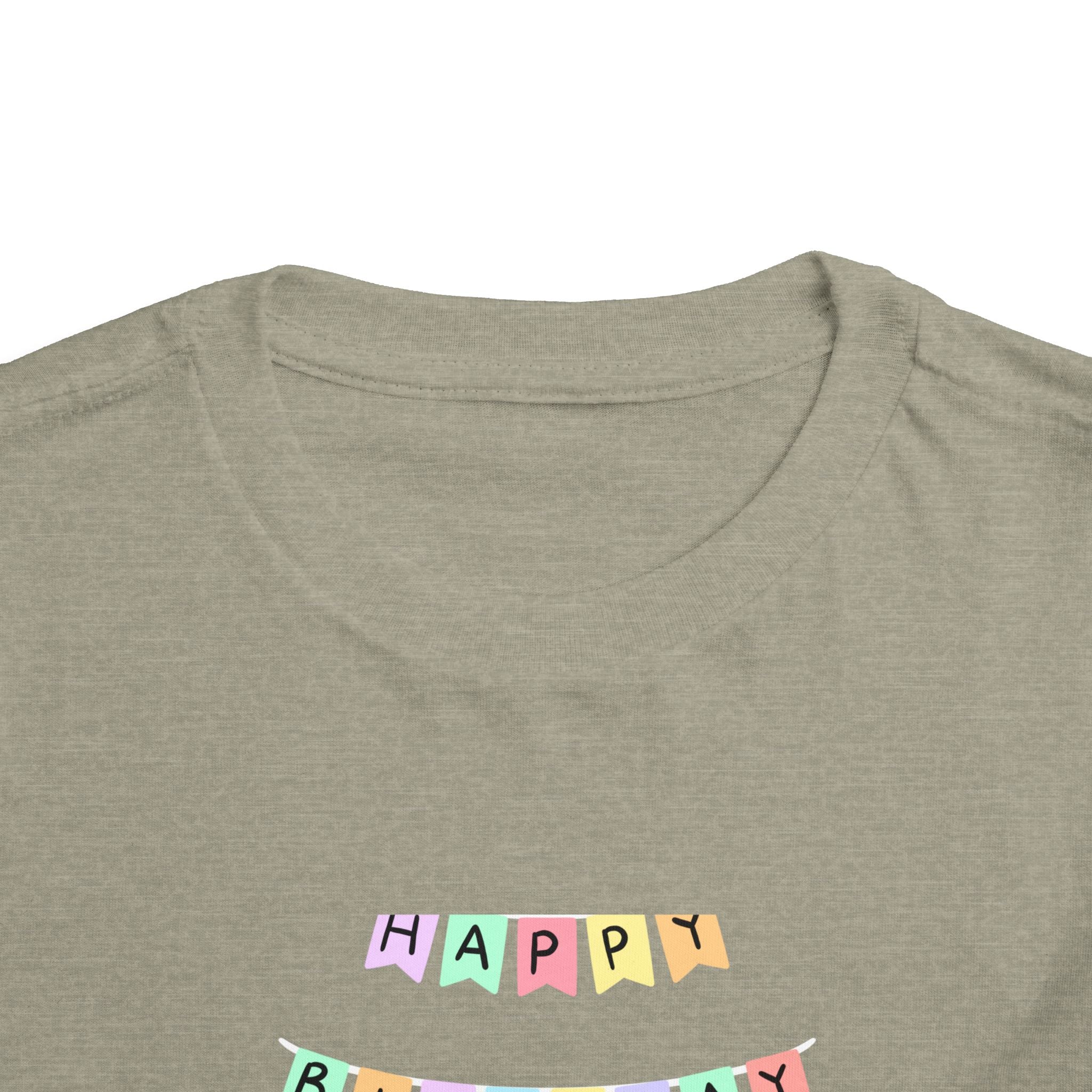 Toddler Birthday Castle Tee — "Happy Birthday" Princess Shirt