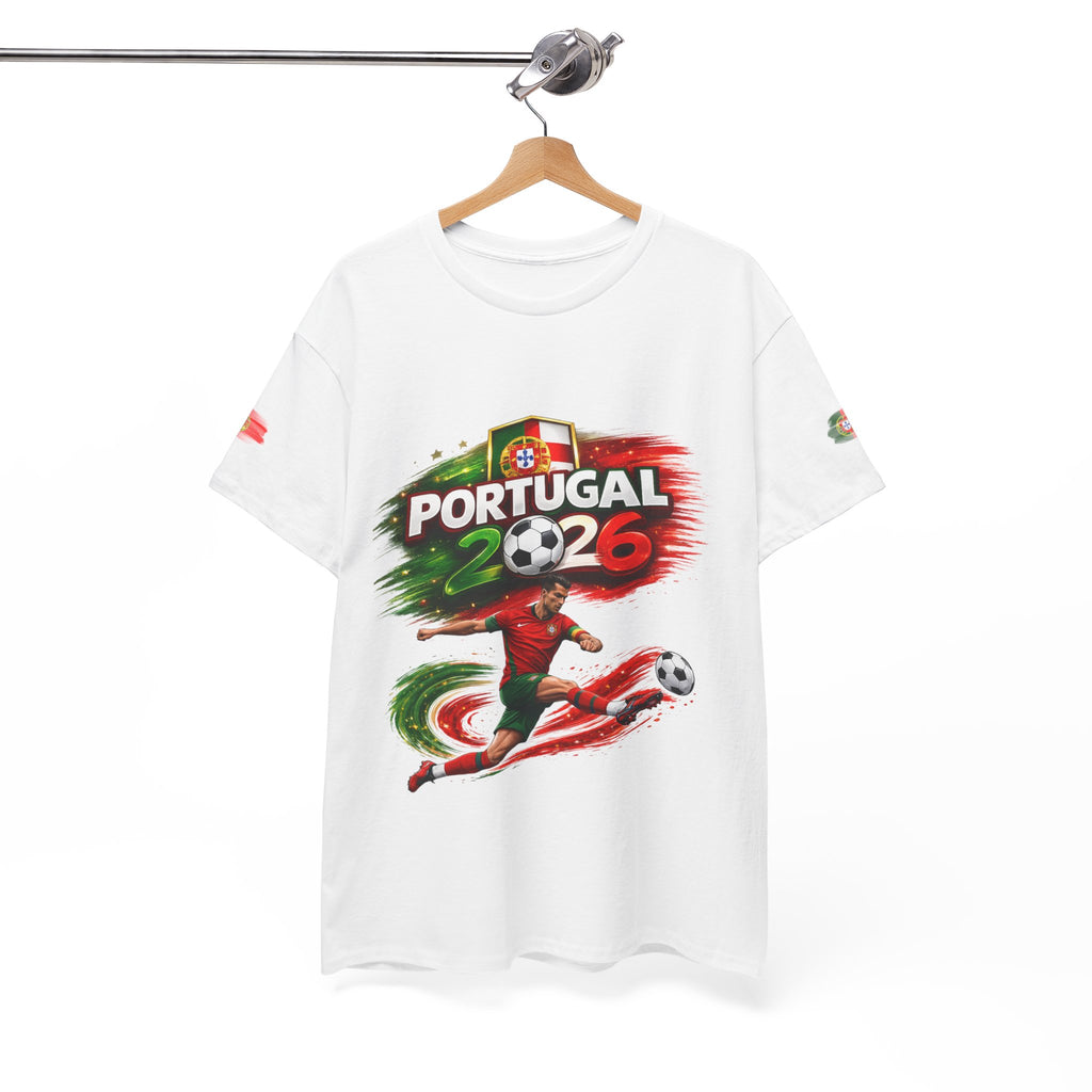 Portugal 2026 Soccer T-Shirt — Cup Style Football Jersey Design
