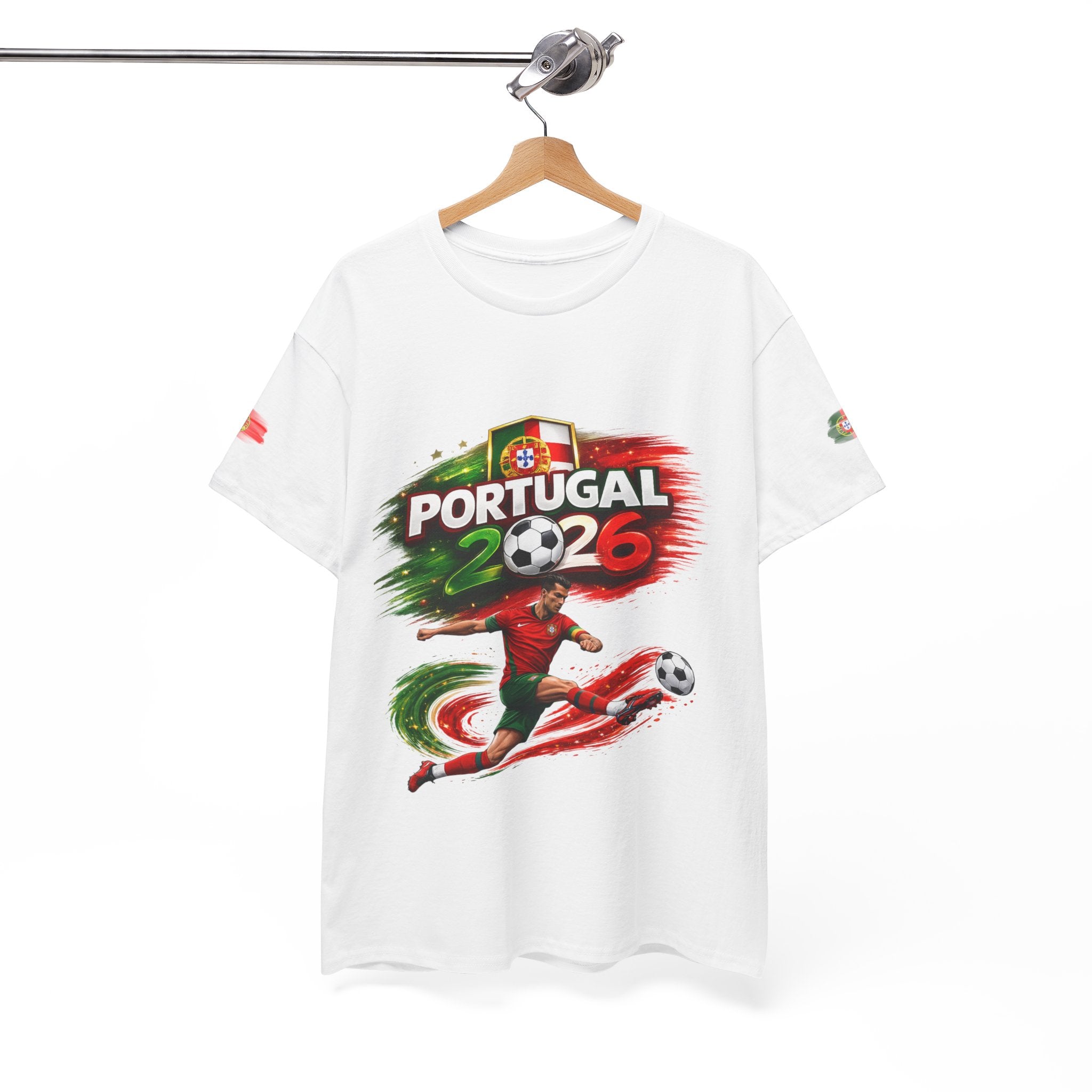 Portugal 2026 Soccer T-Shirt — Cup Style Football Jersey Design