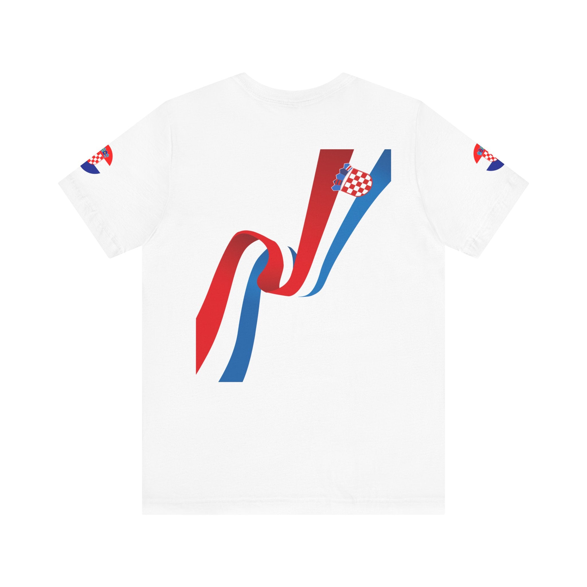 Croatia 2026 Soccer Fan Tee — Croatian Flag Ribbon Football Jersey Shirt