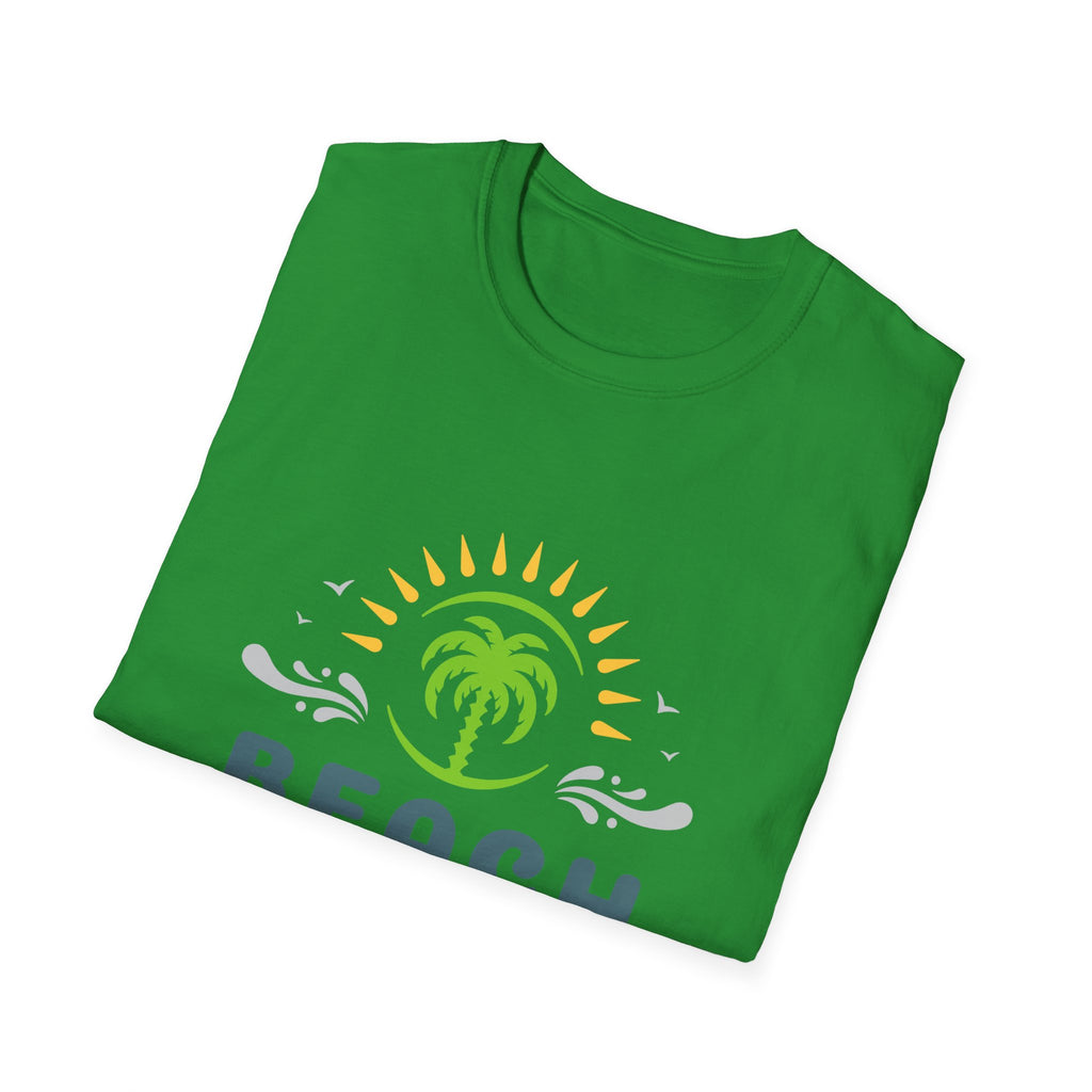 Beach Vacation T-Shirt — Palm Tree Sunset Graphic Tee