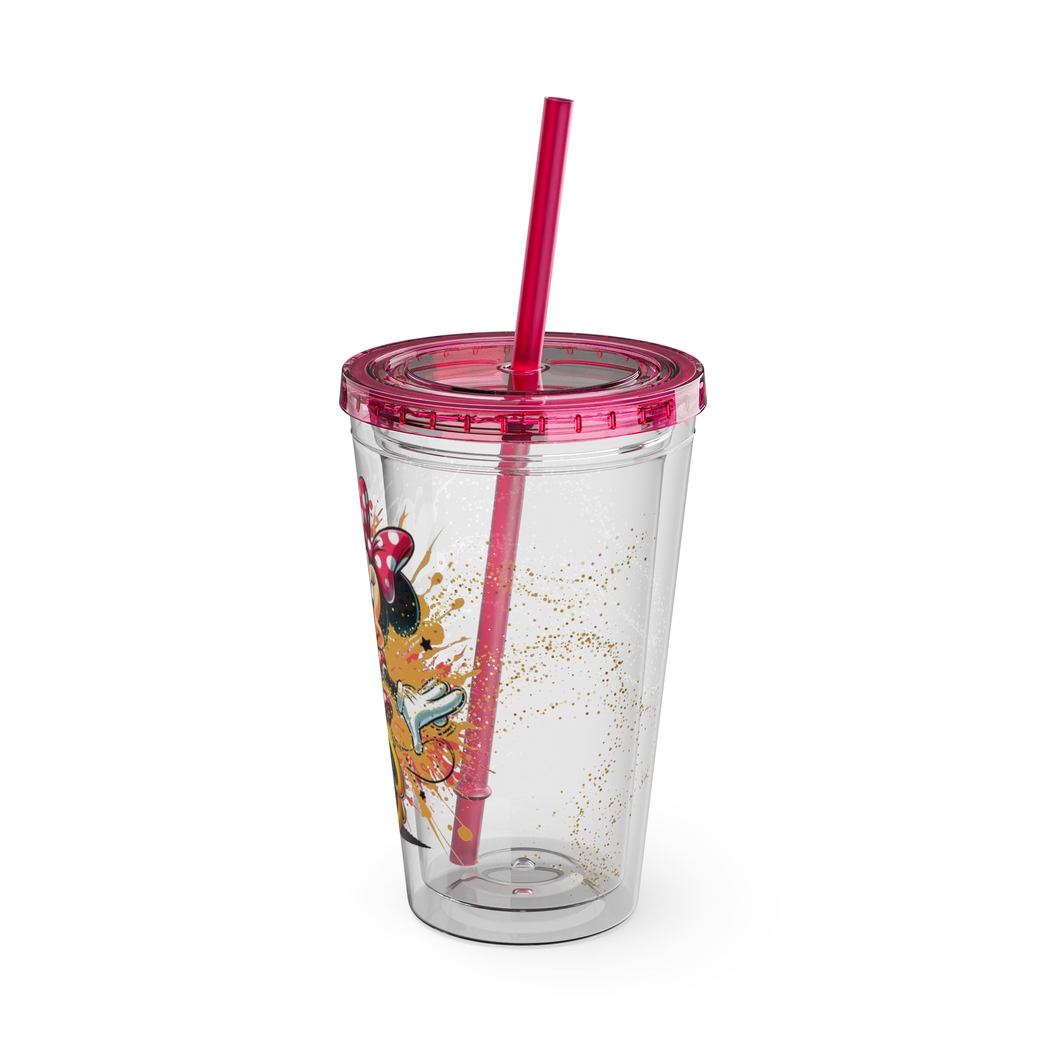 Minnie Mouse Sunsplash 16oz Tumbler with Straw