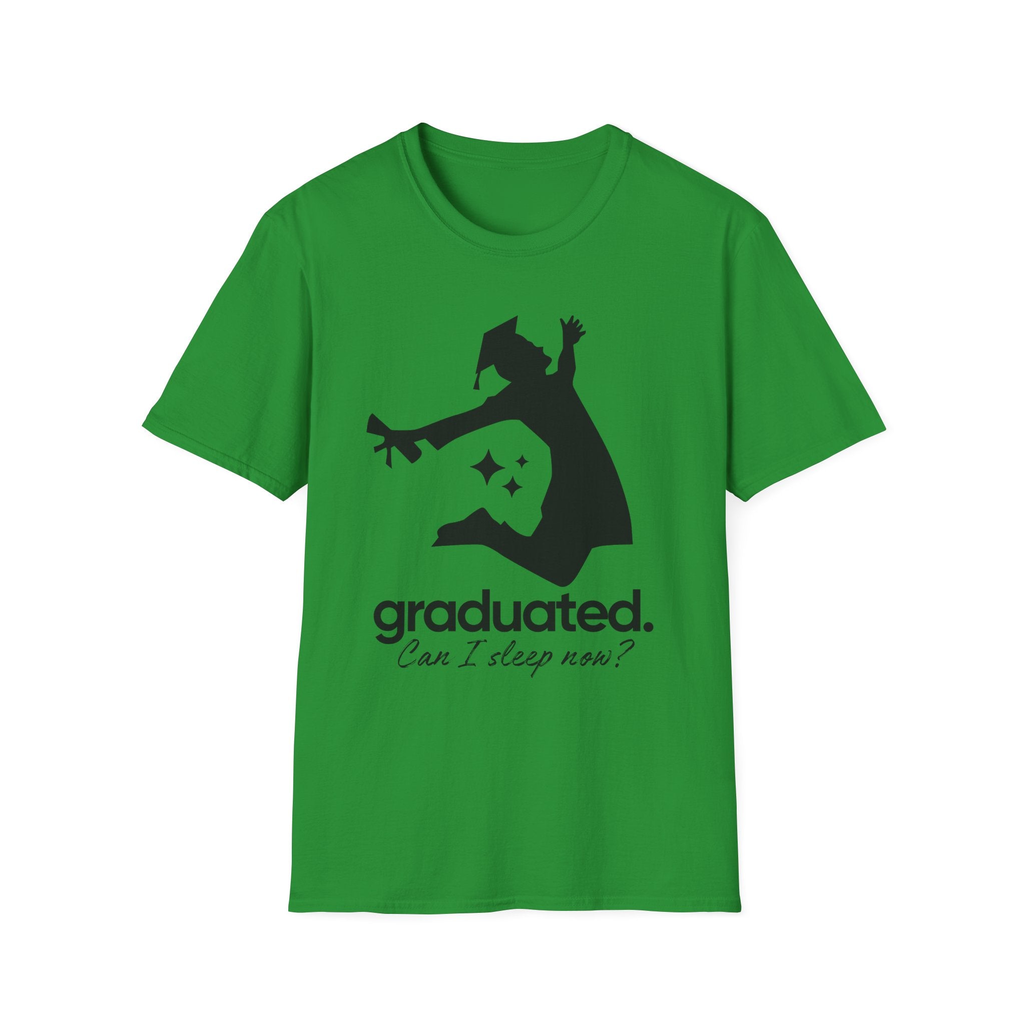 Graduated. Can I Sleep Now? T-Shirt - Funny Graduation Tee