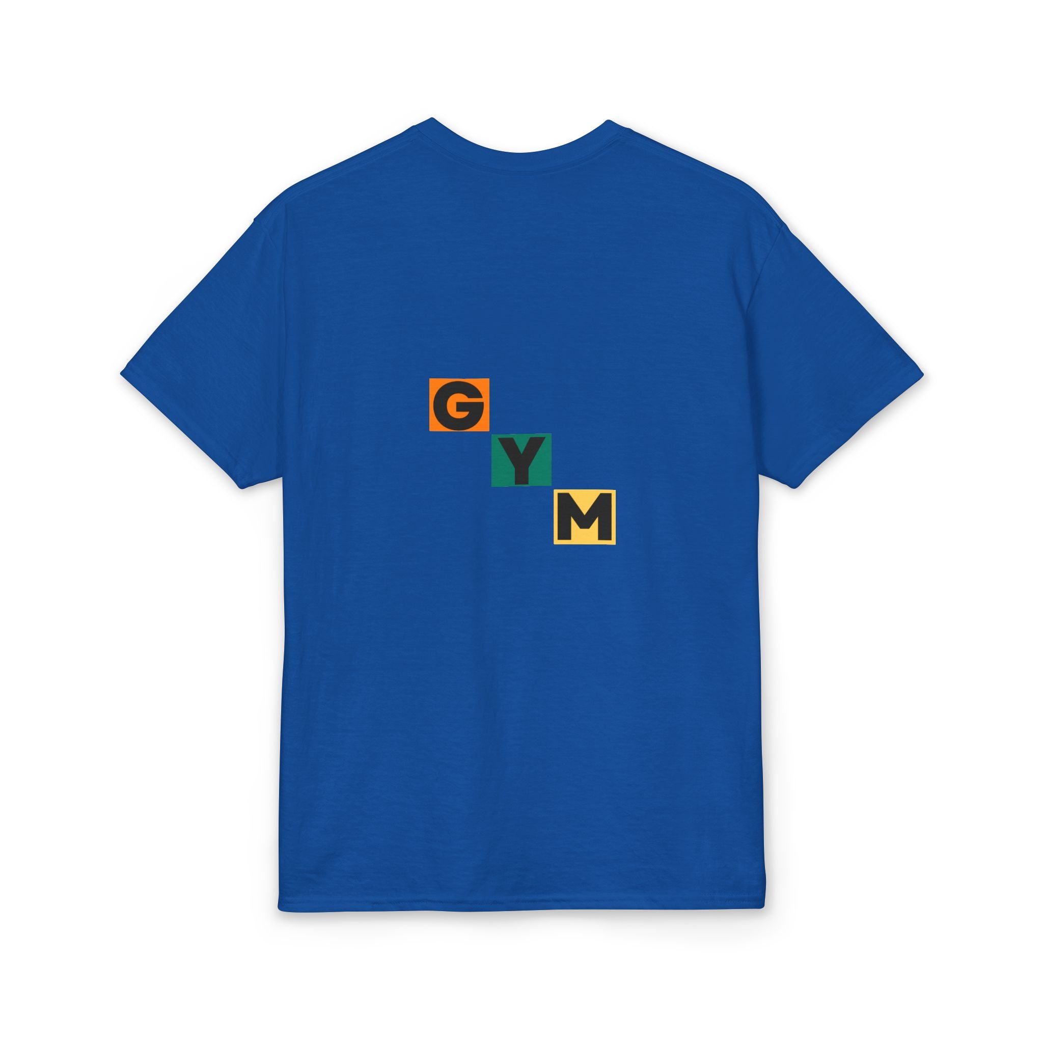 Gym Blocks Graphic T-Shirt — Retro Fitness Silhouette Tee