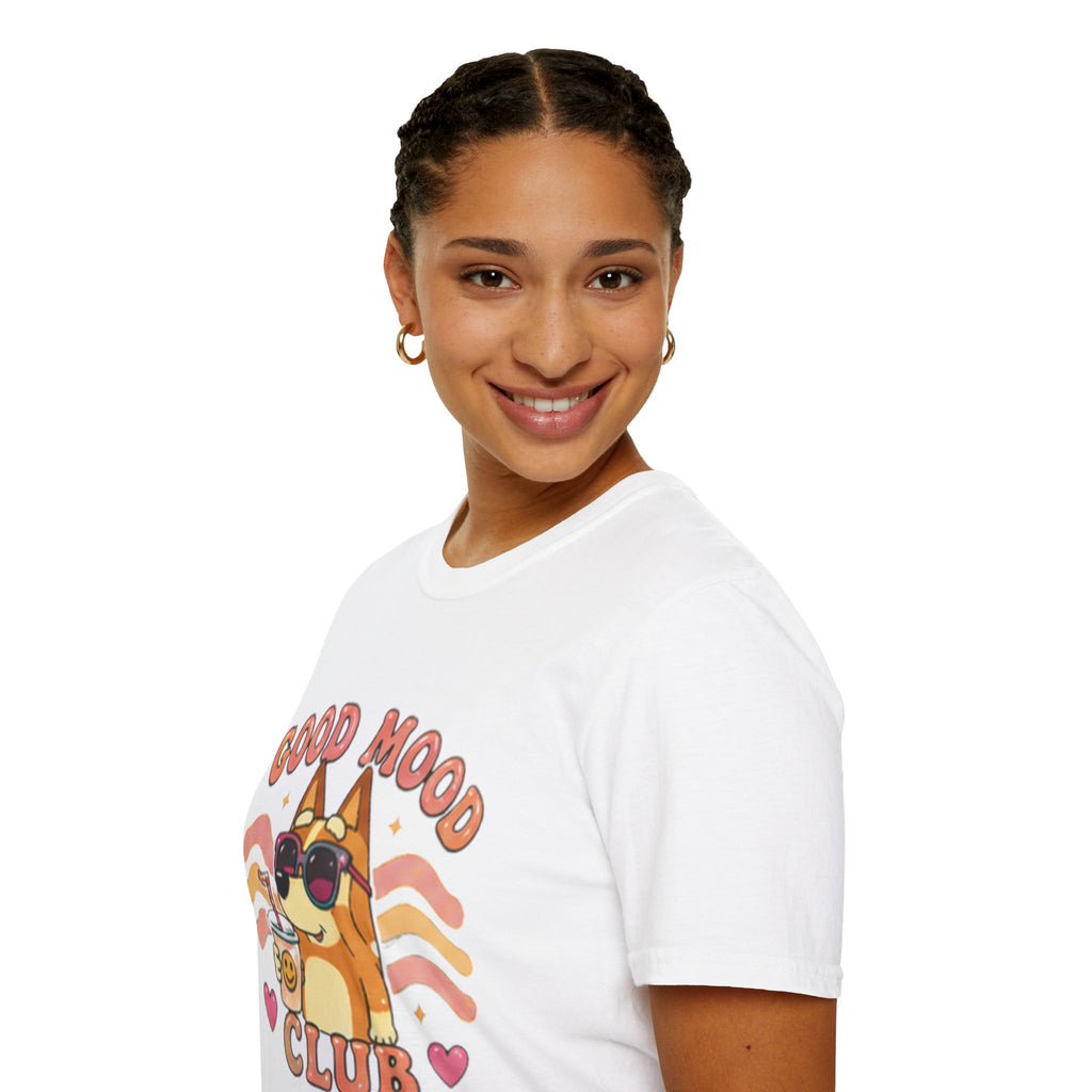 Good Mood Club T-Shirt — Cute Sunglasses Dog Graphic Tee
