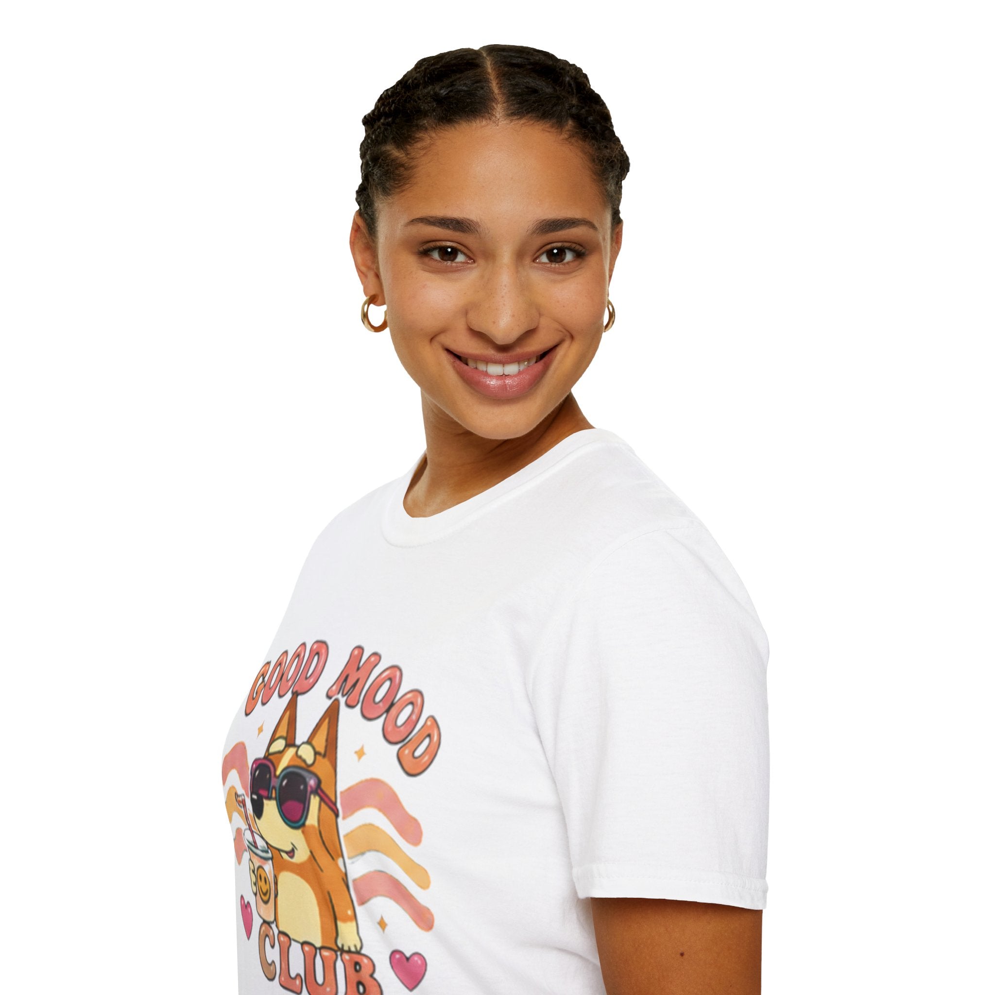 Good Mood Club T-Shirt — Cute Sunglasses Dog Graphic Tee