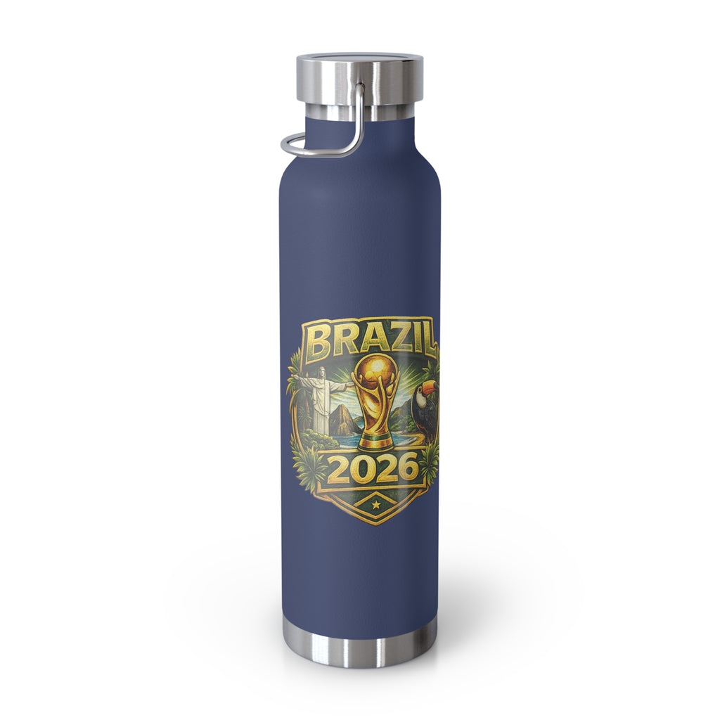 Brazil 2026 Soccer Cup 22oz Insulated Water Bottle