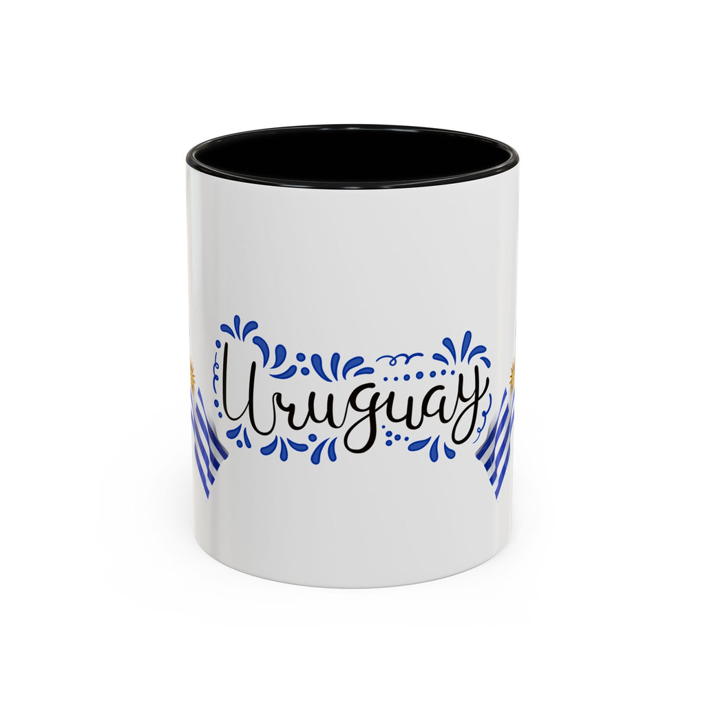 Uruguay Flag Accent Coffee Mug — Blue Sun National Pride 11/15oz