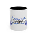 Uruguay Flag Accent Coffee Mug — Blue Sun National Pride 11/15oz