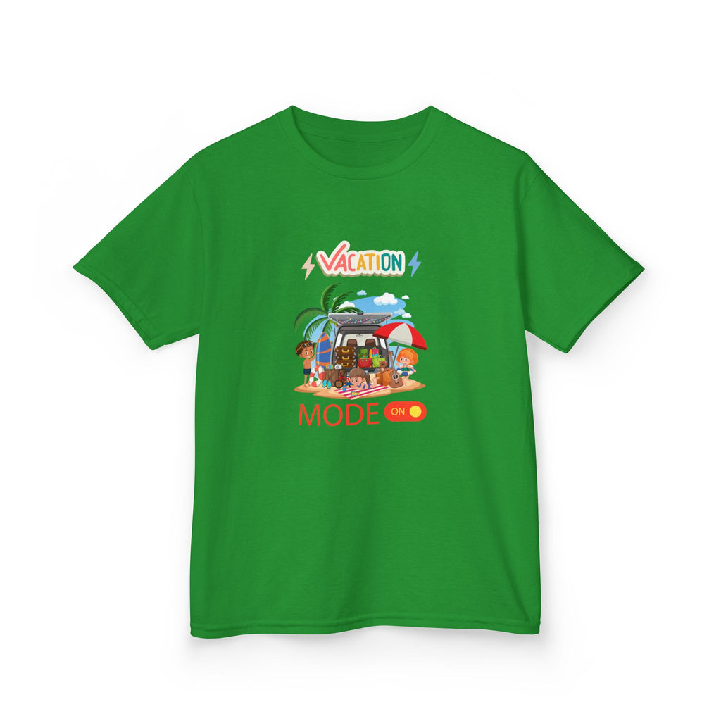 Kids Tee — "Vacation Mode" Beach Graphic Shirt