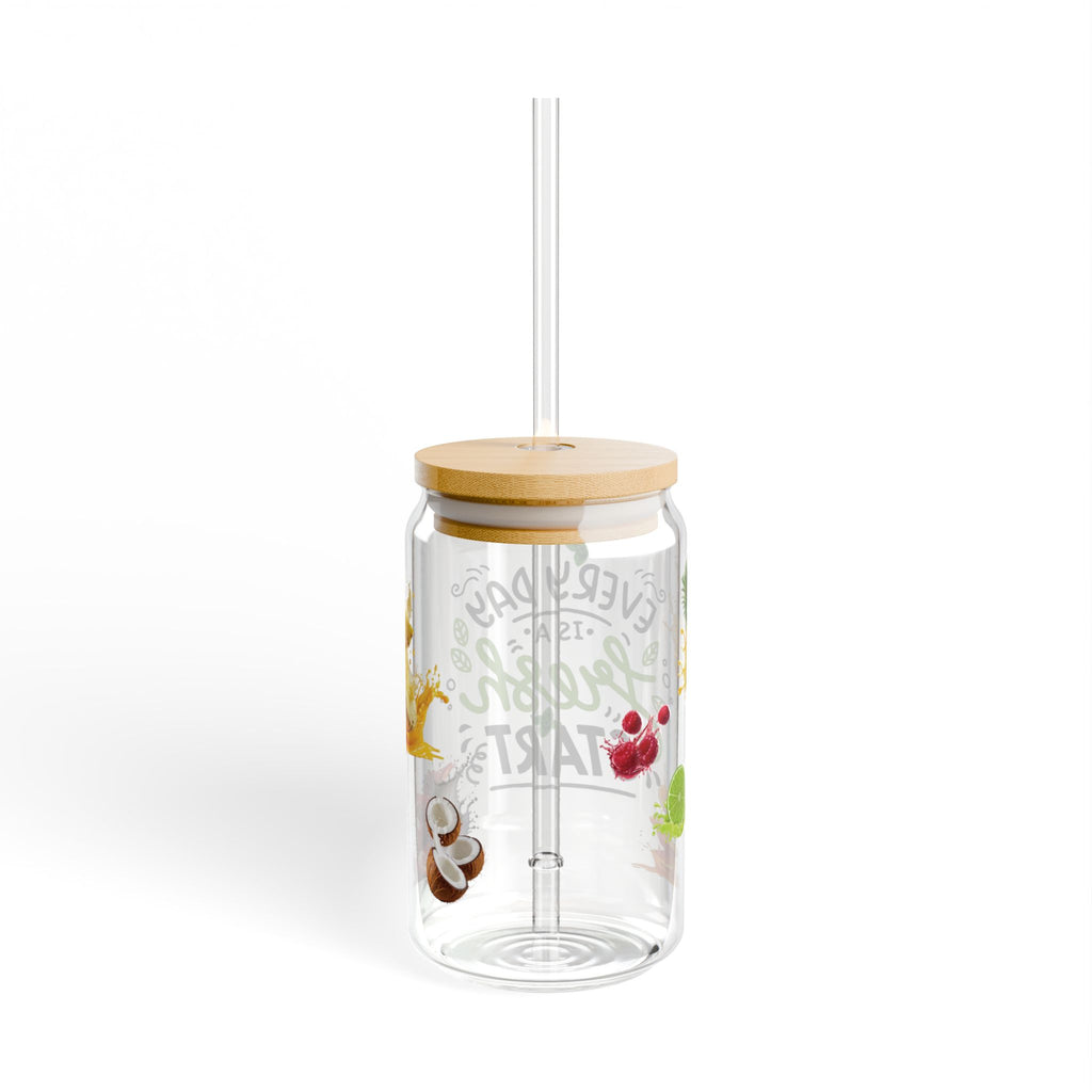 Every day is a fresh start Sipper Glass