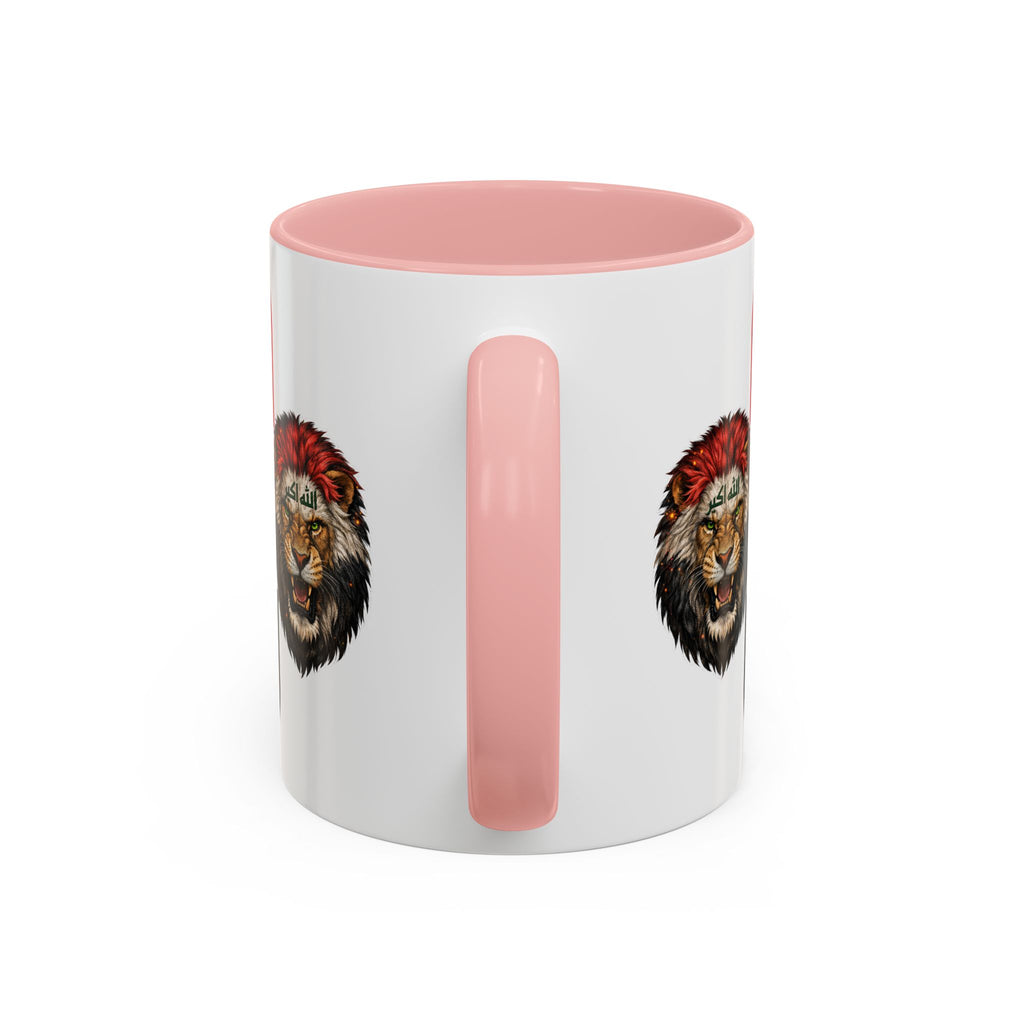 Iraq Flag Accent Coffee Mug with Lion Emblem – Patriotic Iraqi 11/15oz Mug