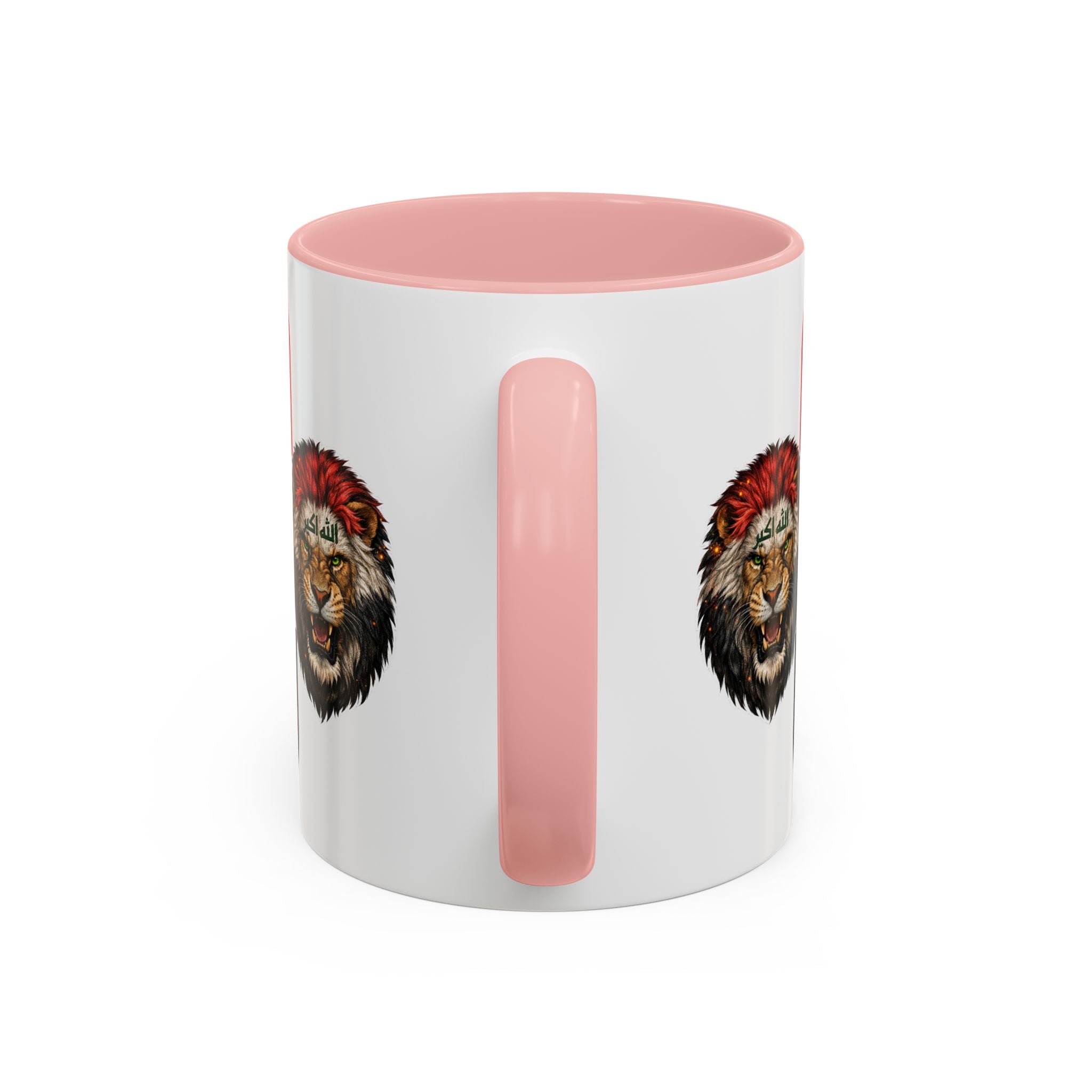 Iraq Flag Accent Coffee Mug with Lion Emblem – Patriotic Iraqi 11/15oz Mug