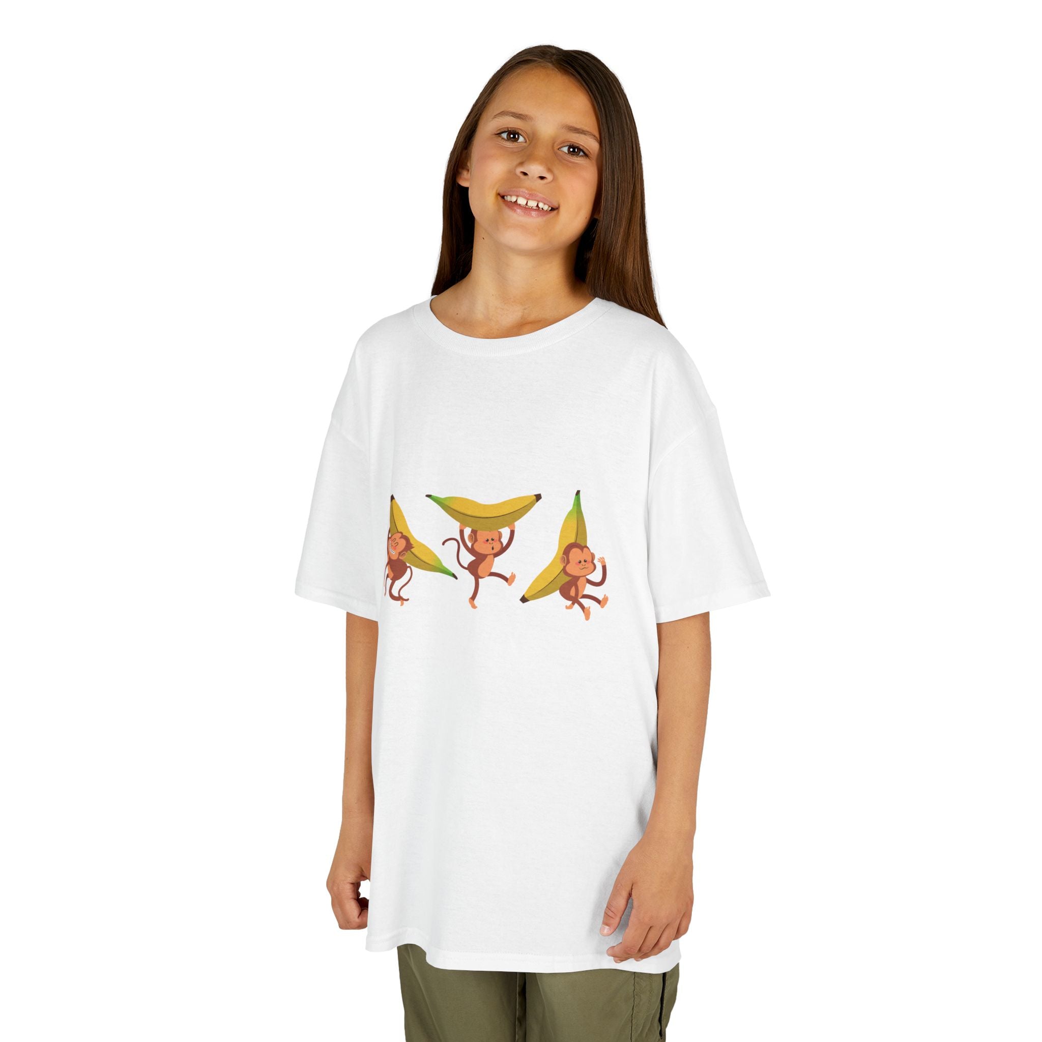Kids T-Shirt — Dancing Banana Slice Cartoon Tee