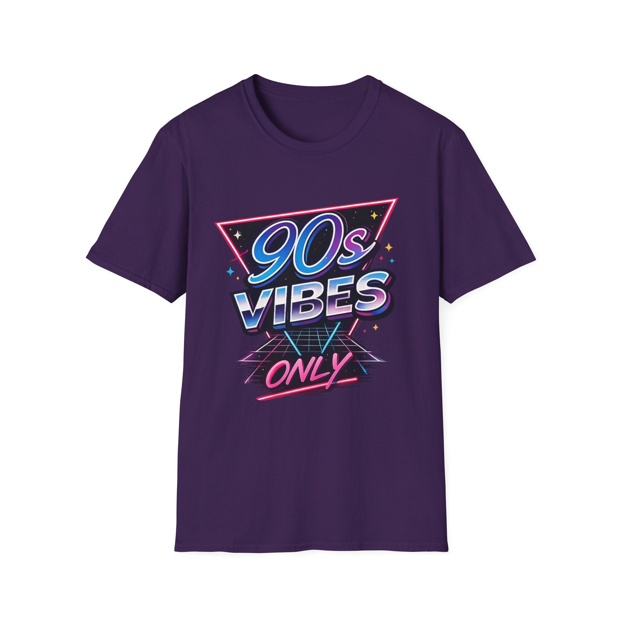 90s Vibes T-Shirt — Retro Neon Graphic Tee