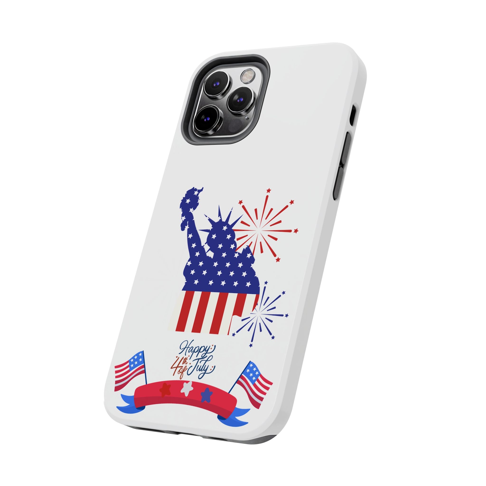 4th of July Tough Phone Case — Statue of Liberty USA Flag Design