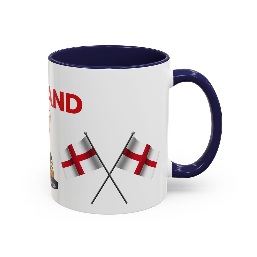 England 2026 Soccer Trophy Accent Coffee Mug — Cup Fan Gift (11/15oz)