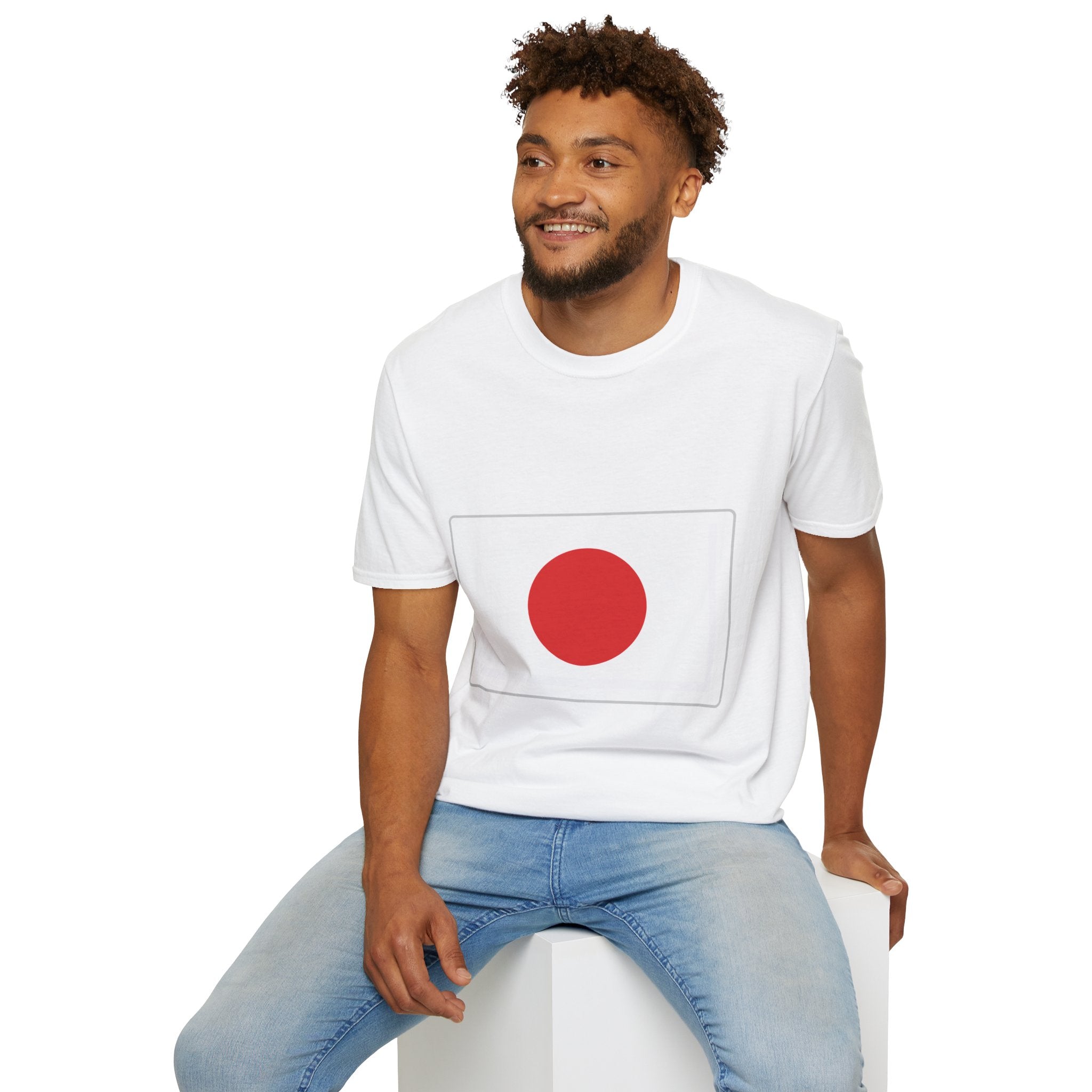 Japan Flag T-Shirt — Japanese National Flag Tee (Front Large Hinomaru, Back Crossed Flags)