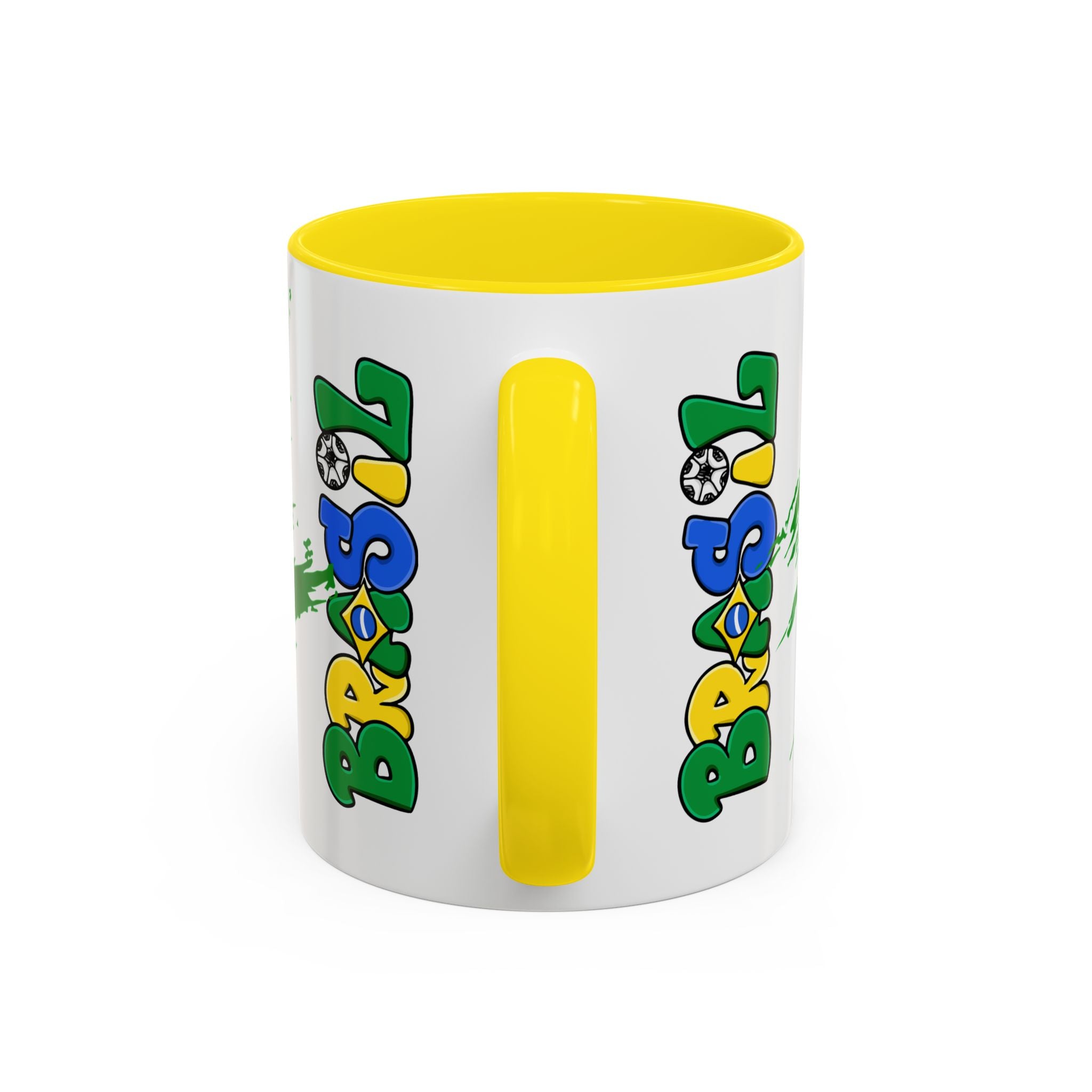 Brazil Flag Accent Coffee Mug — Brasil Pride 11/15oz
