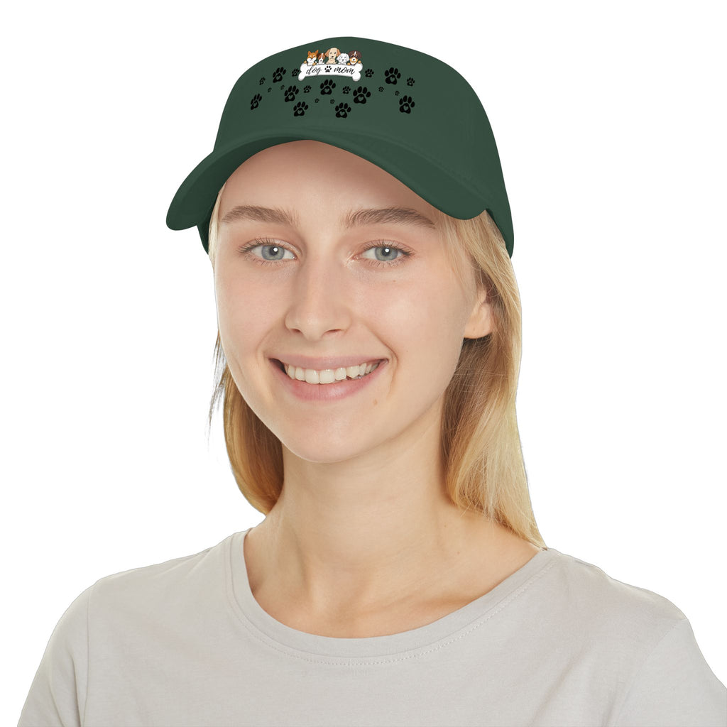 Pet Lover Paw Print Baseball Cap — Cute Dogs & Cats “Paws & Love” Hat