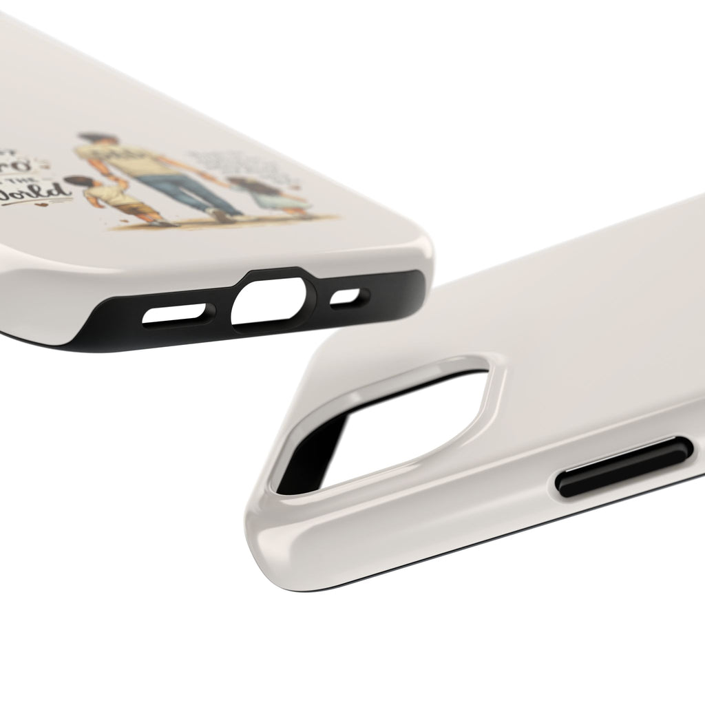 Dad Phone Case — "My First Hero in the World" Protective Tough Case, Father’s Day Gift