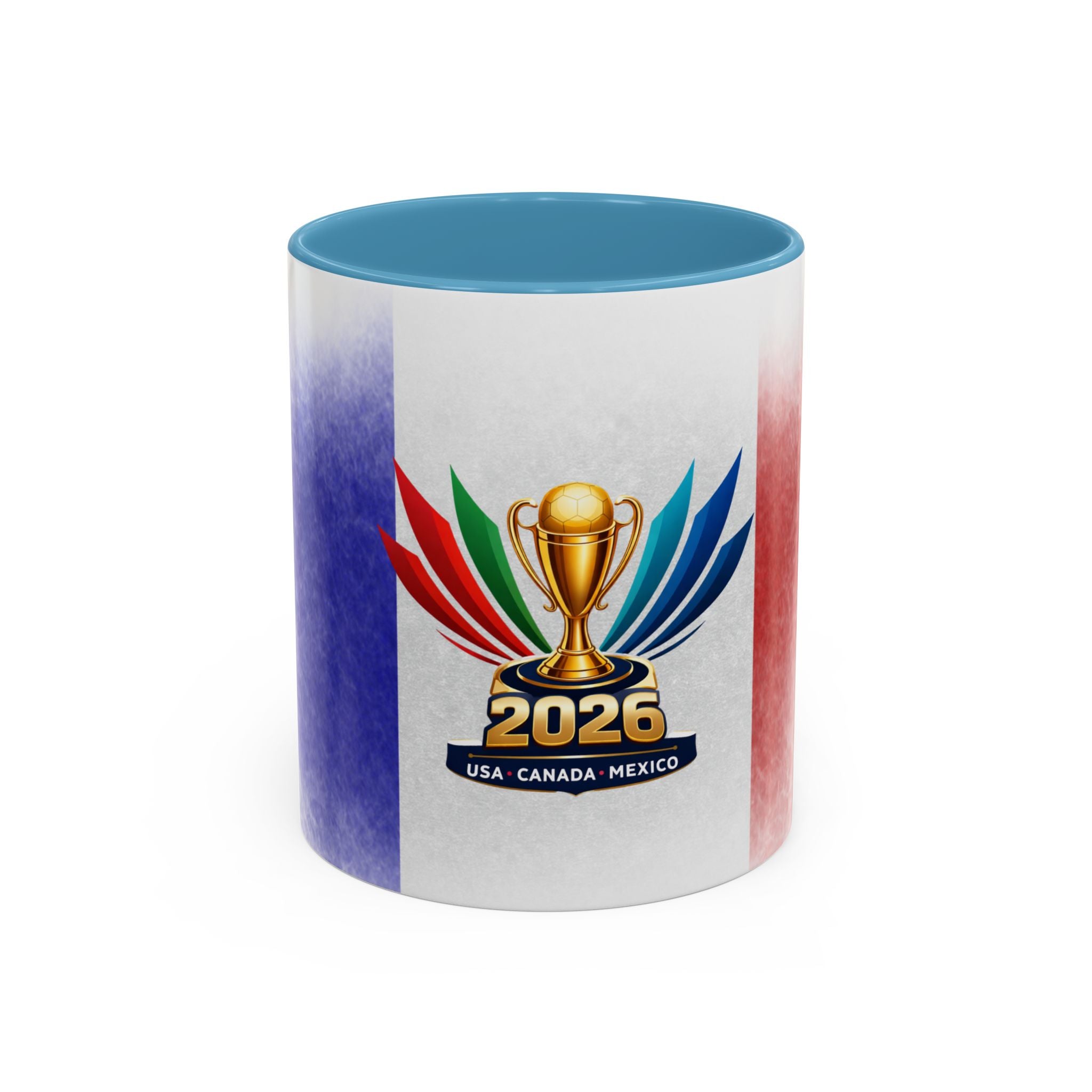 Soccer 2026 Commemorative Mug — France Accent Coffee Cup (11/15oz)