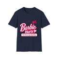 Barbie Hurts T-Shirt — 'This Barbie Has Back Pain' Funny Pink Graphic Tee