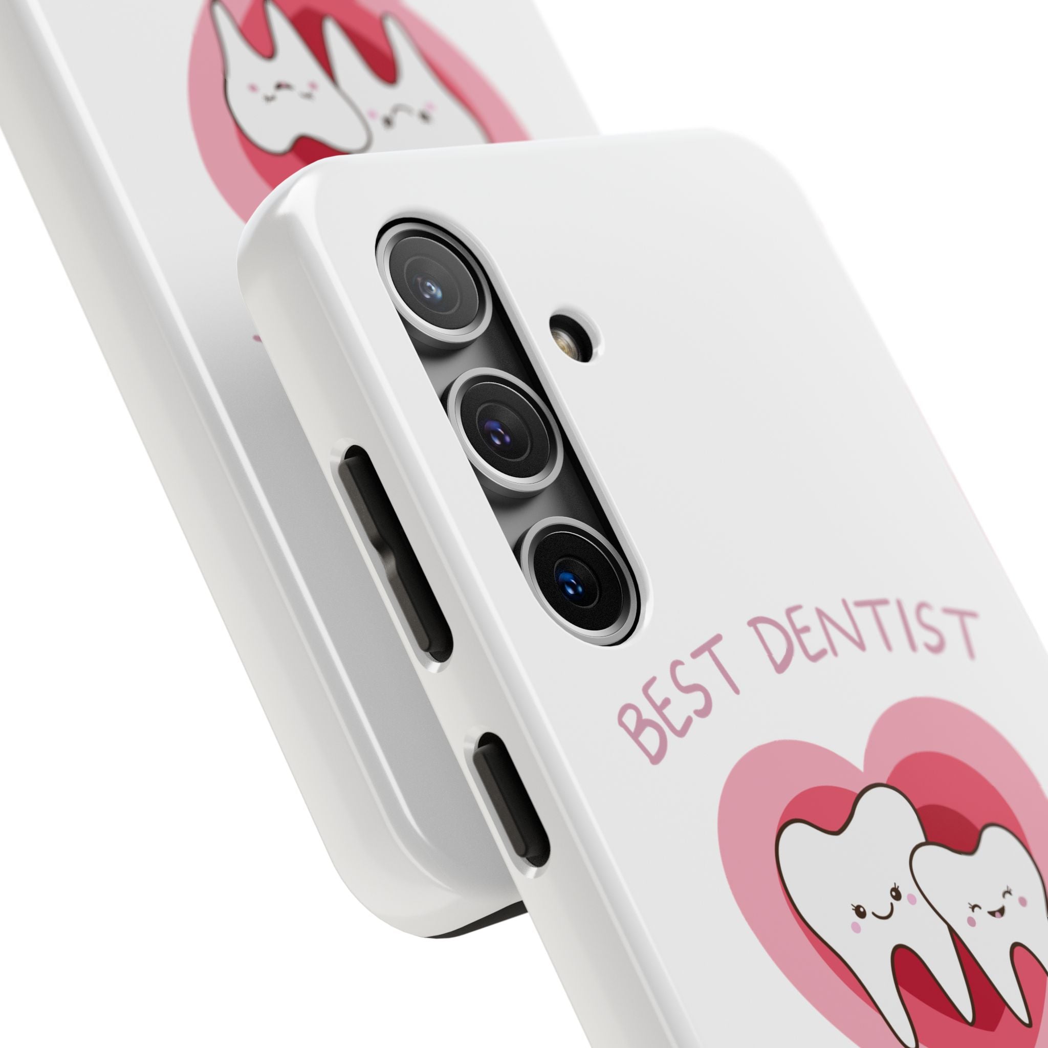 Tough Phone Case — “Best Dentist in Town!” Cute Tooth Heart Design
