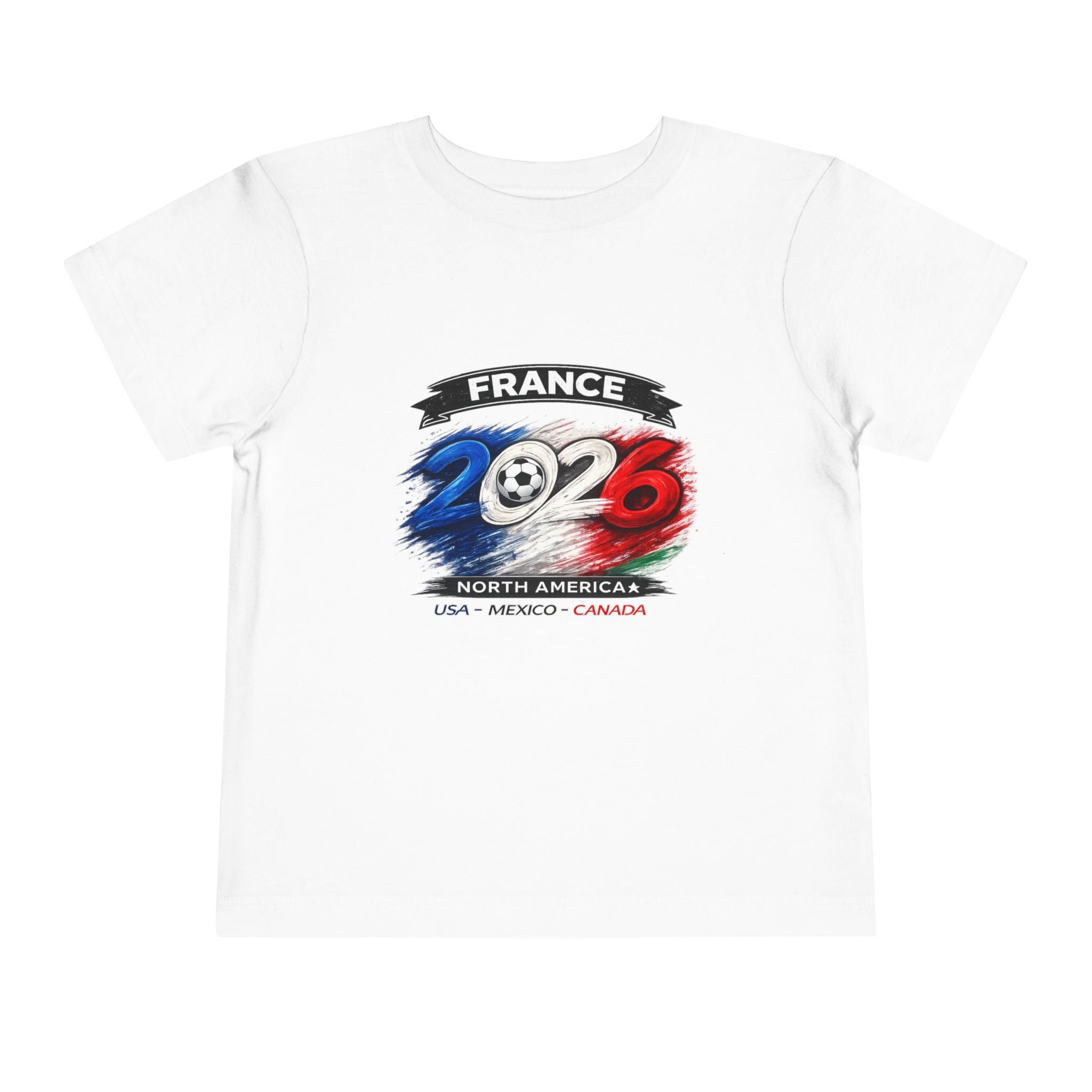 France 2026 Toddler Tee — Cup Soccer Champion Flags