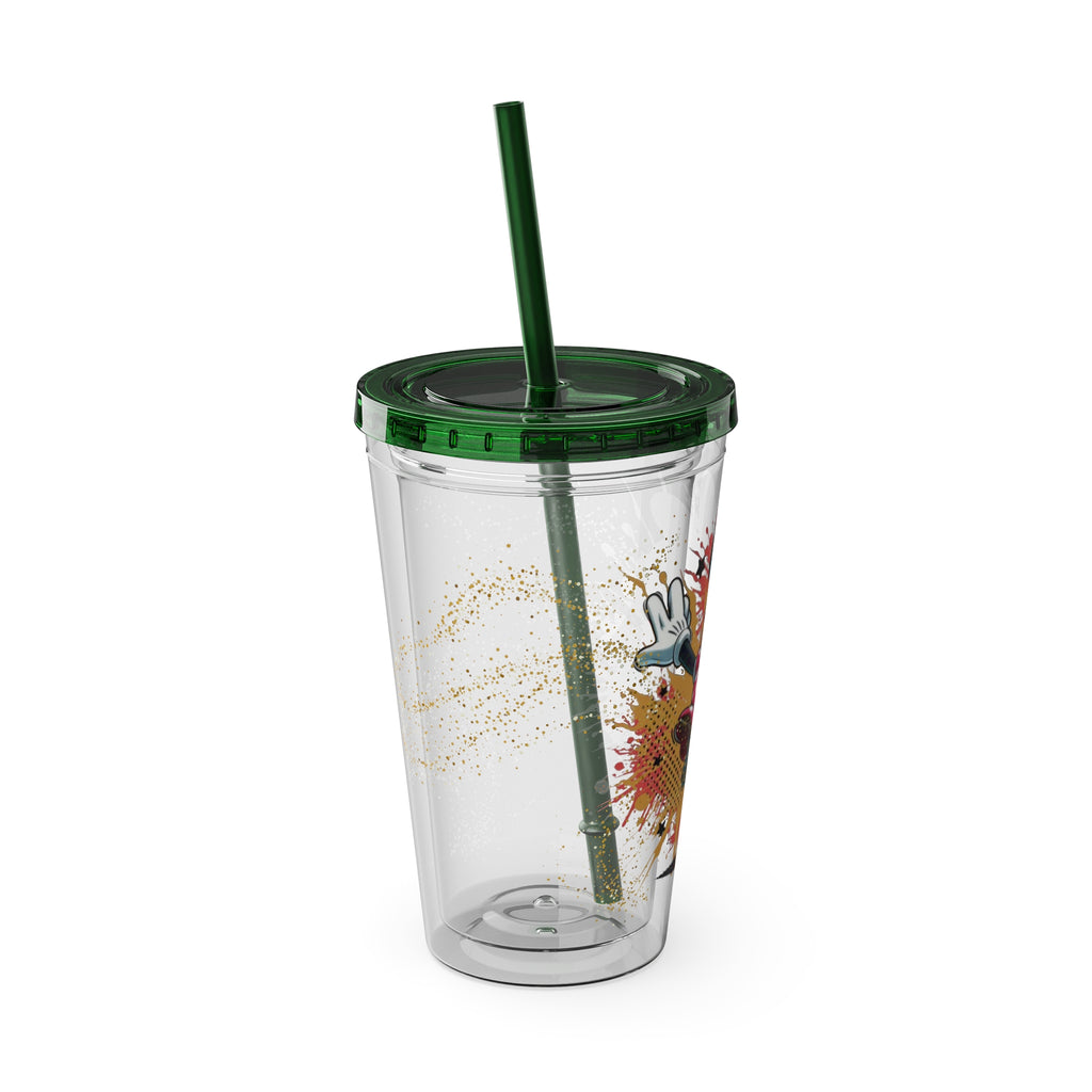 Minnie Mouse Sunsplash 16oz Tumbler with Straw