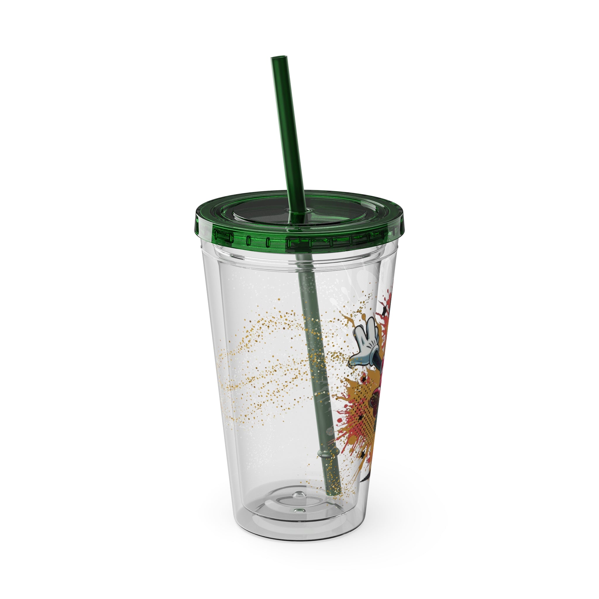 Minnie Mouse Sunsplash 16oz Tumbler with Straw