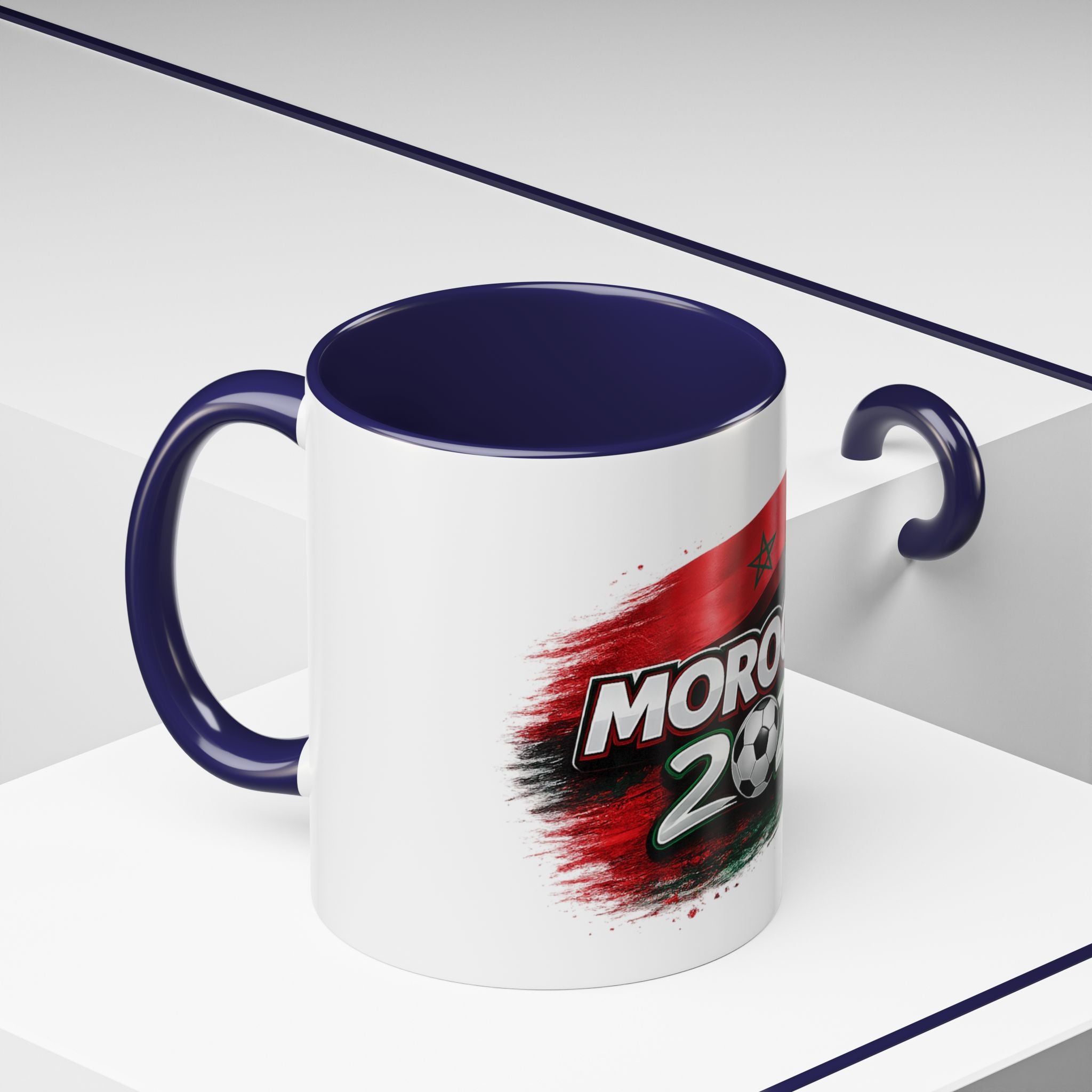 Morocco 2026 Soccer Accent Coffee Mug — Cup Fan Gift