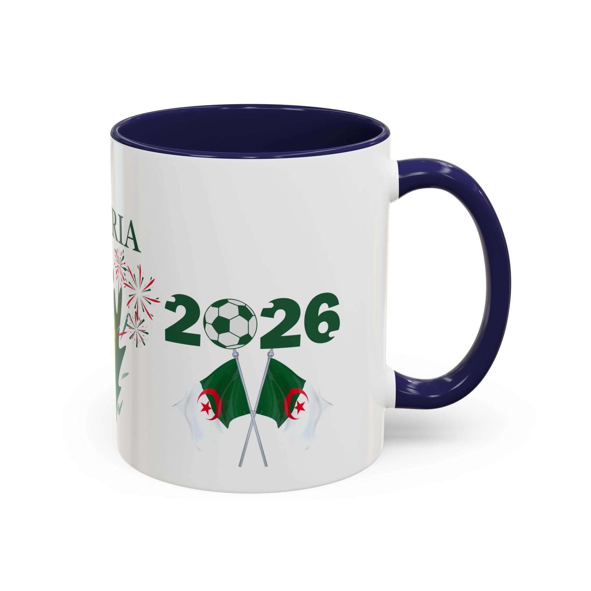 Algeria 2026 Cup Coffee Mug - Soccer Fan Accent Mug