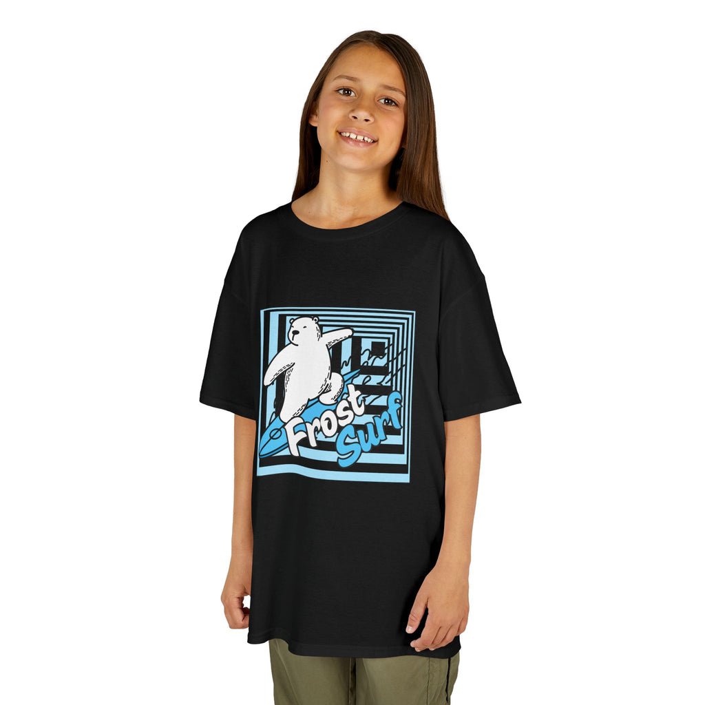 Kids Tee — 'Frost Surf' Polar Bear Surfing Graphic