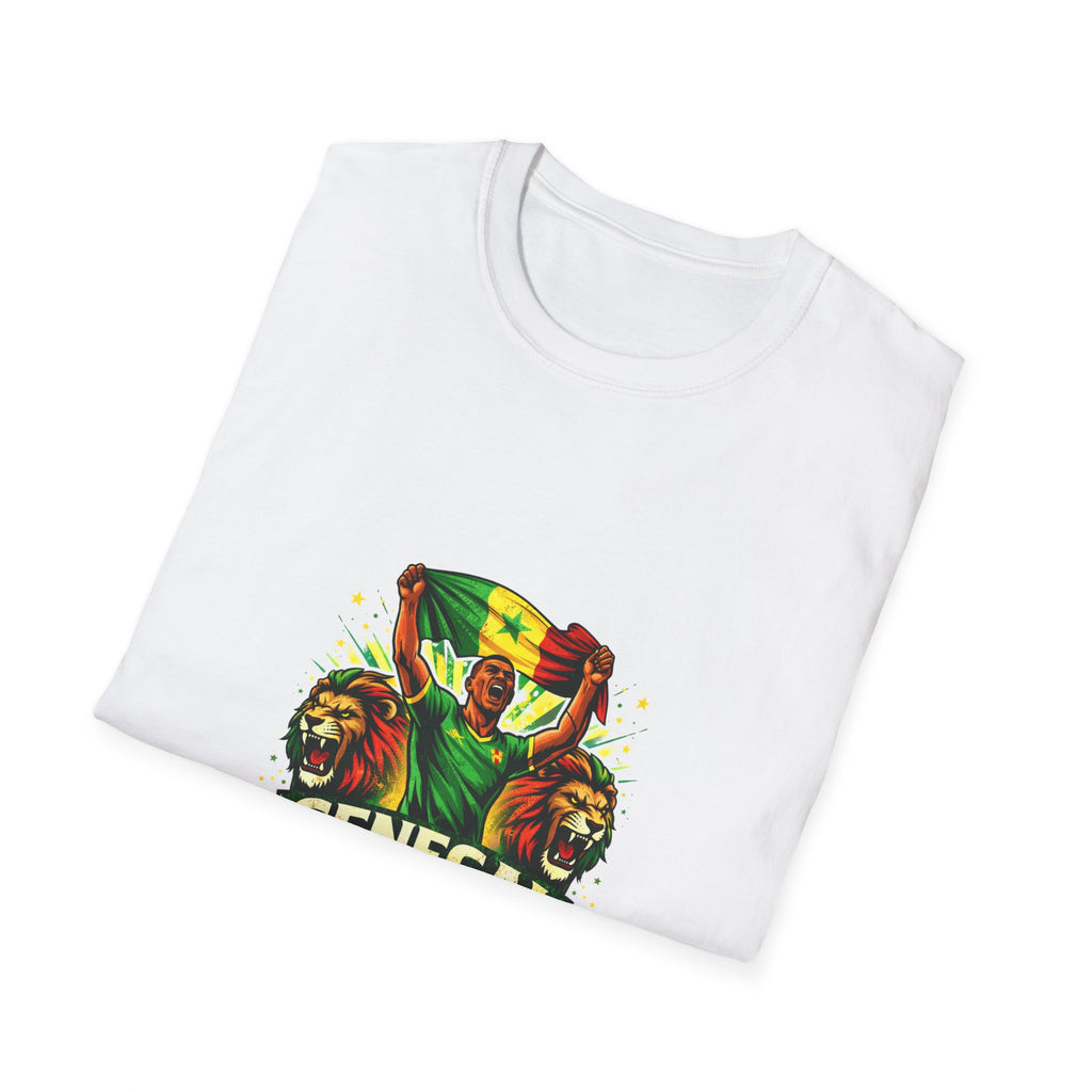 Senegal Lions of Teranga T-Shirt — Senegal Flag Football Fan Tee
