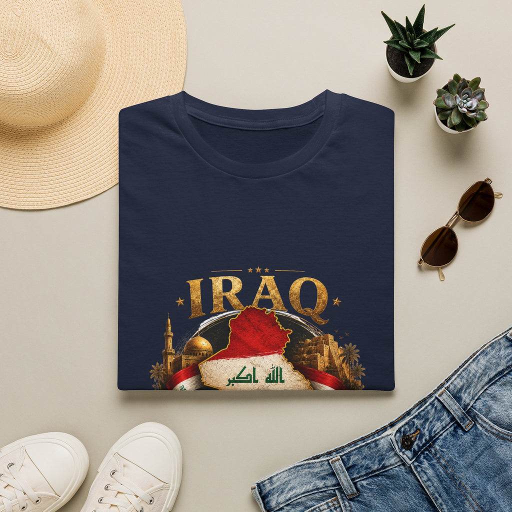 Iraq Flag Shirt, Iraqi Heritage T-Shirt, Iraq Forever Tee, Iraqi Pride Gift, Iraq Map Shirt, Patriotic Iraq Graphic Tee