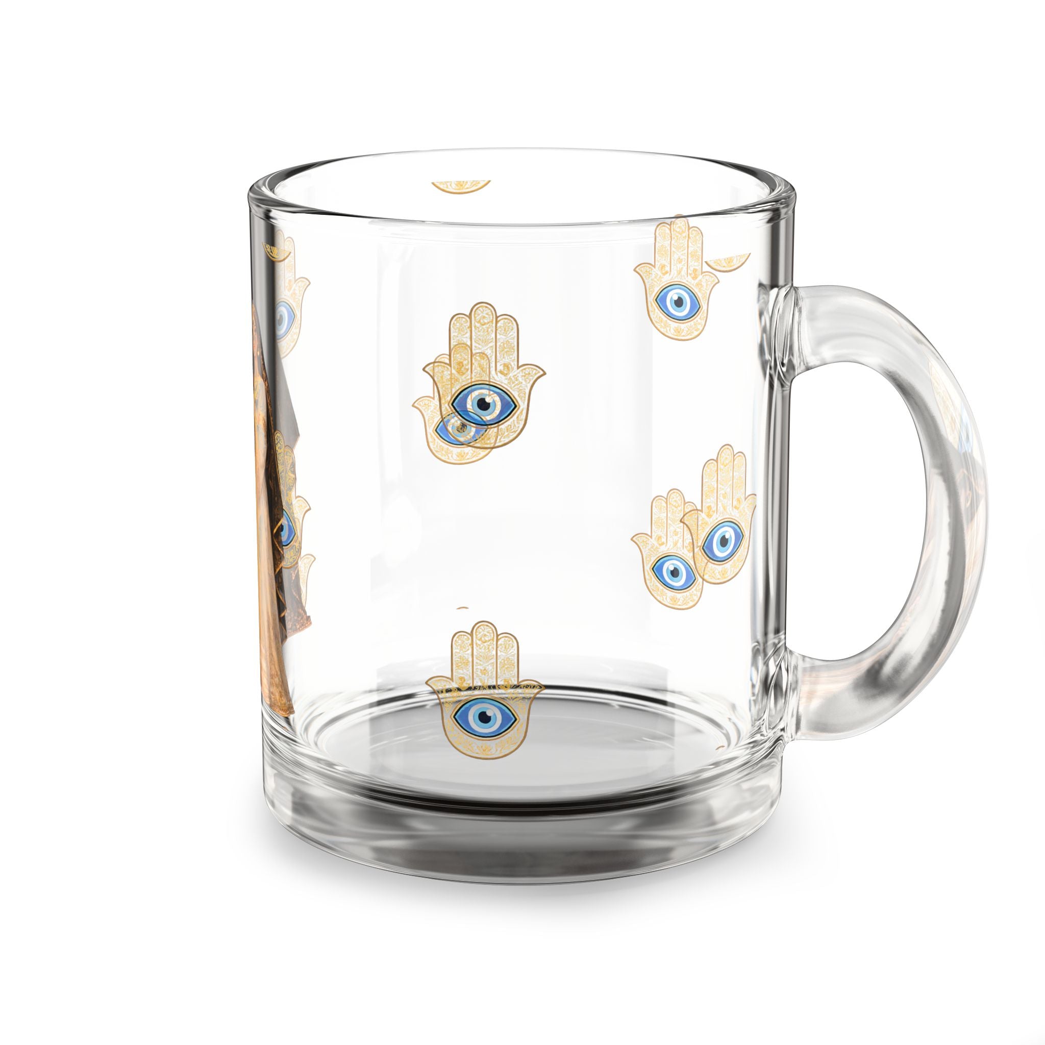 Mystical Hamsa Sisters Prayer Glass Coffee Mug